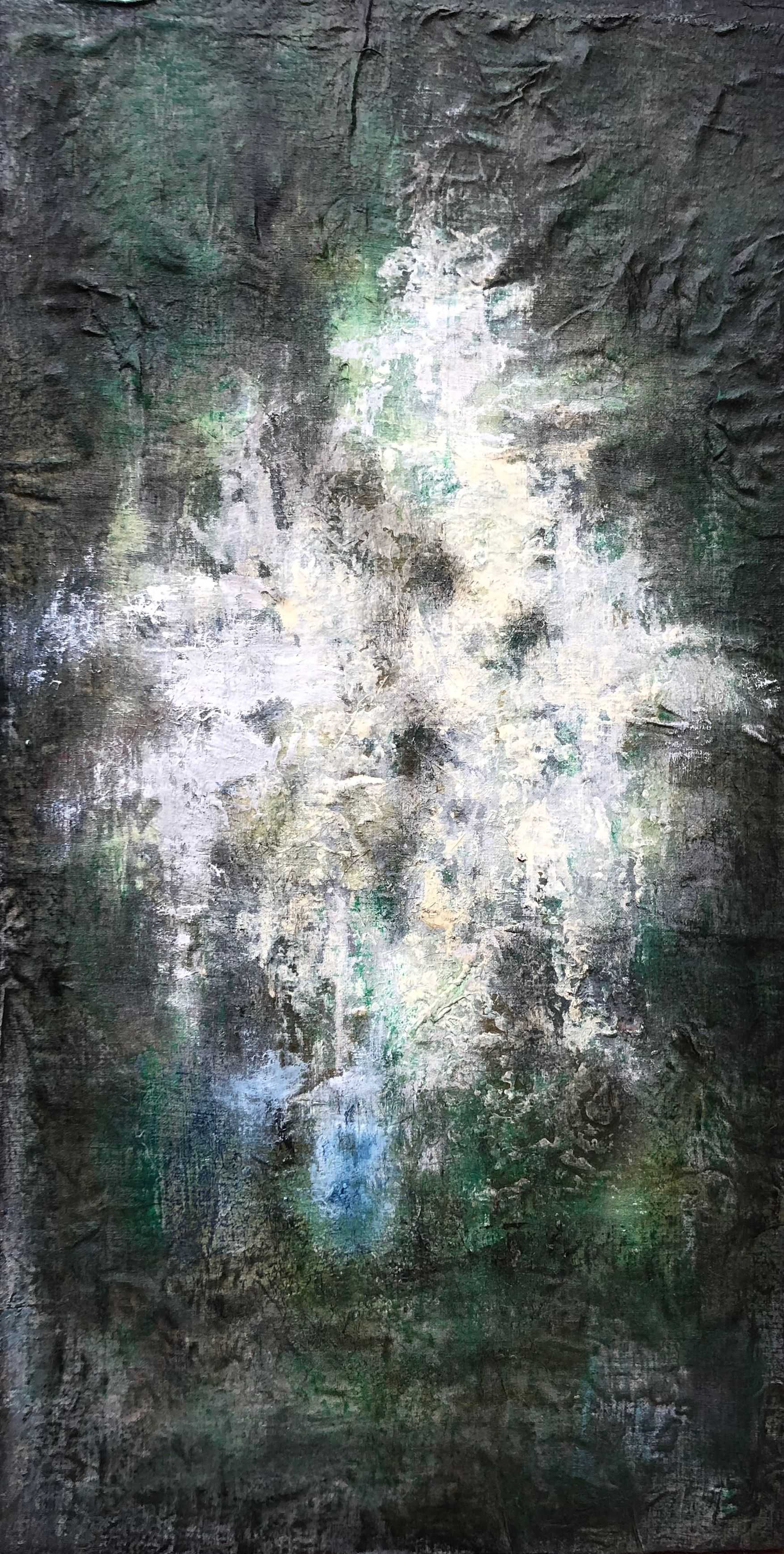 Evanescence, acrylique pastel sur panneau de Robert Thisens, 31 x 60 cm