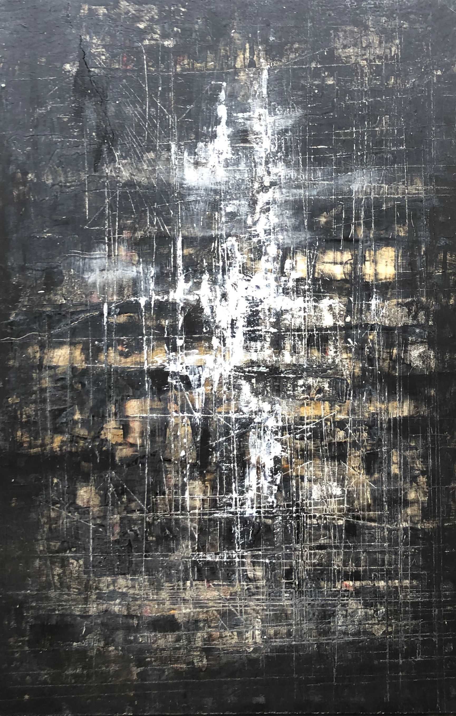 Evanescence, acrylique pastel sur panneau de Robert Thisens, 42 x 63 cm
