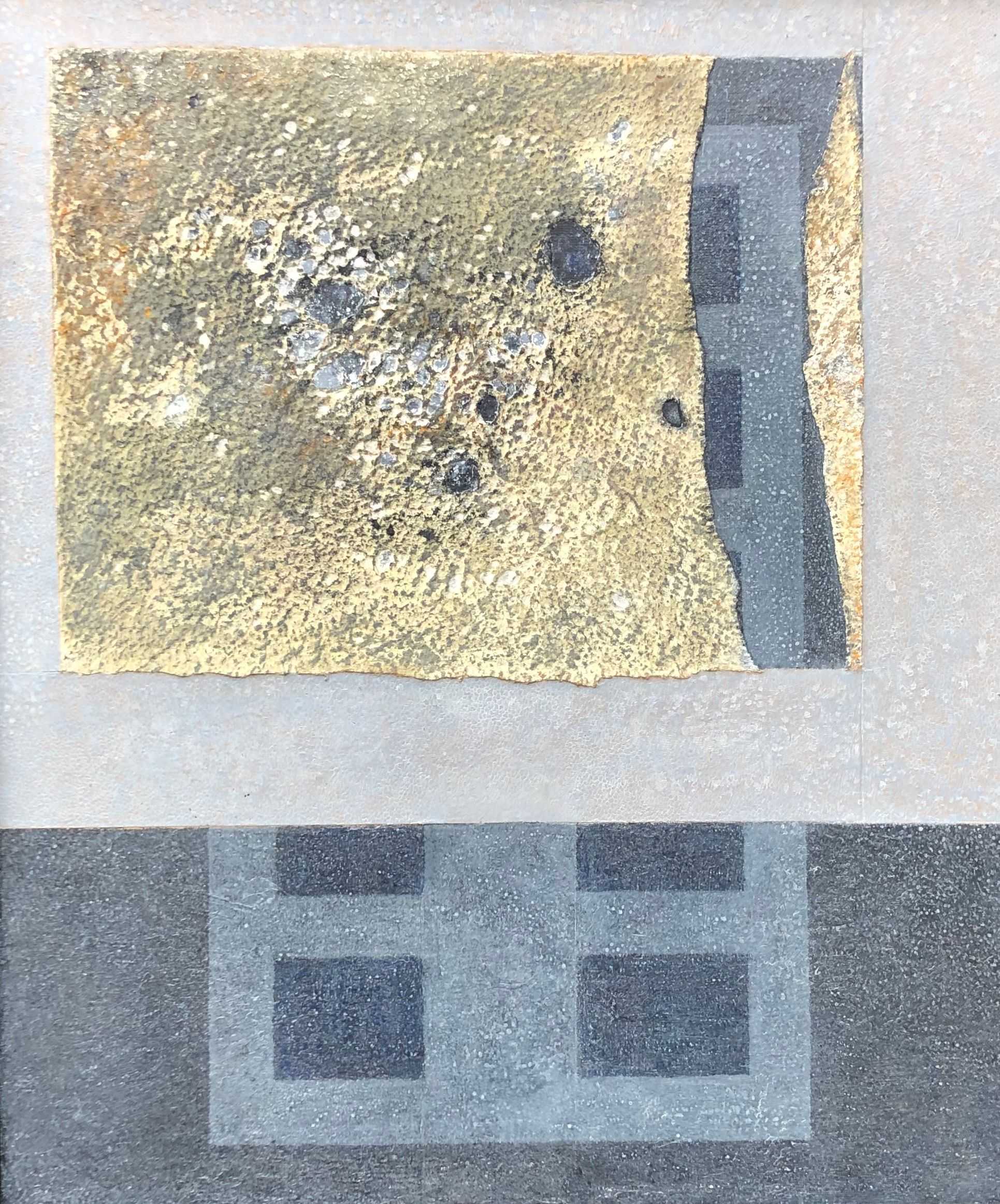 Rupture, acrylique sur papier sur panneau de Robert Thisens, 50 x 60 cm