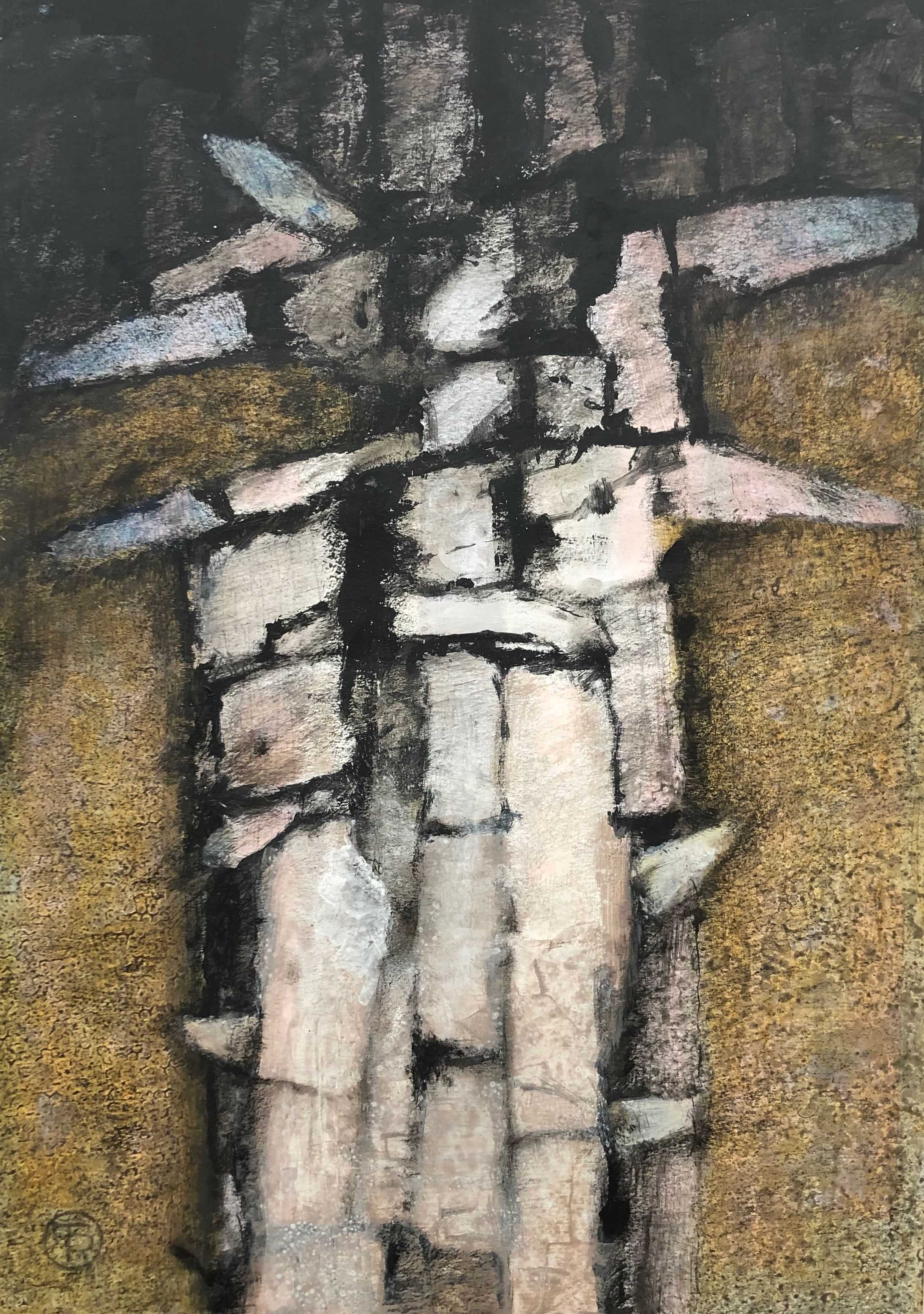 Evanescence, acrylique pastel gras sur panneau de Robert Thisens, 60 x 80 cm