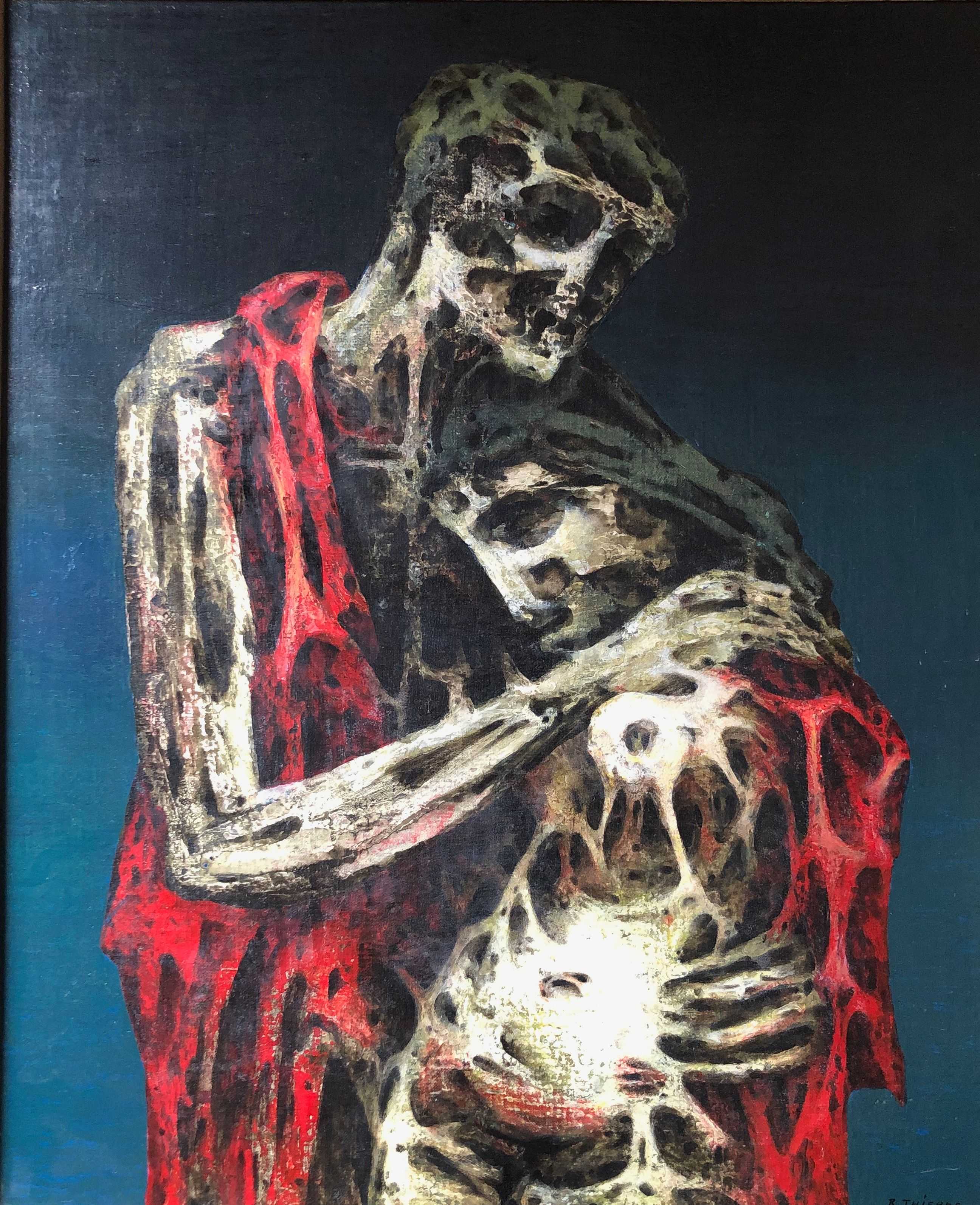 Perpetuel amour, huile sur panneau entoile de Robert Thisens, 60 x 75 cm