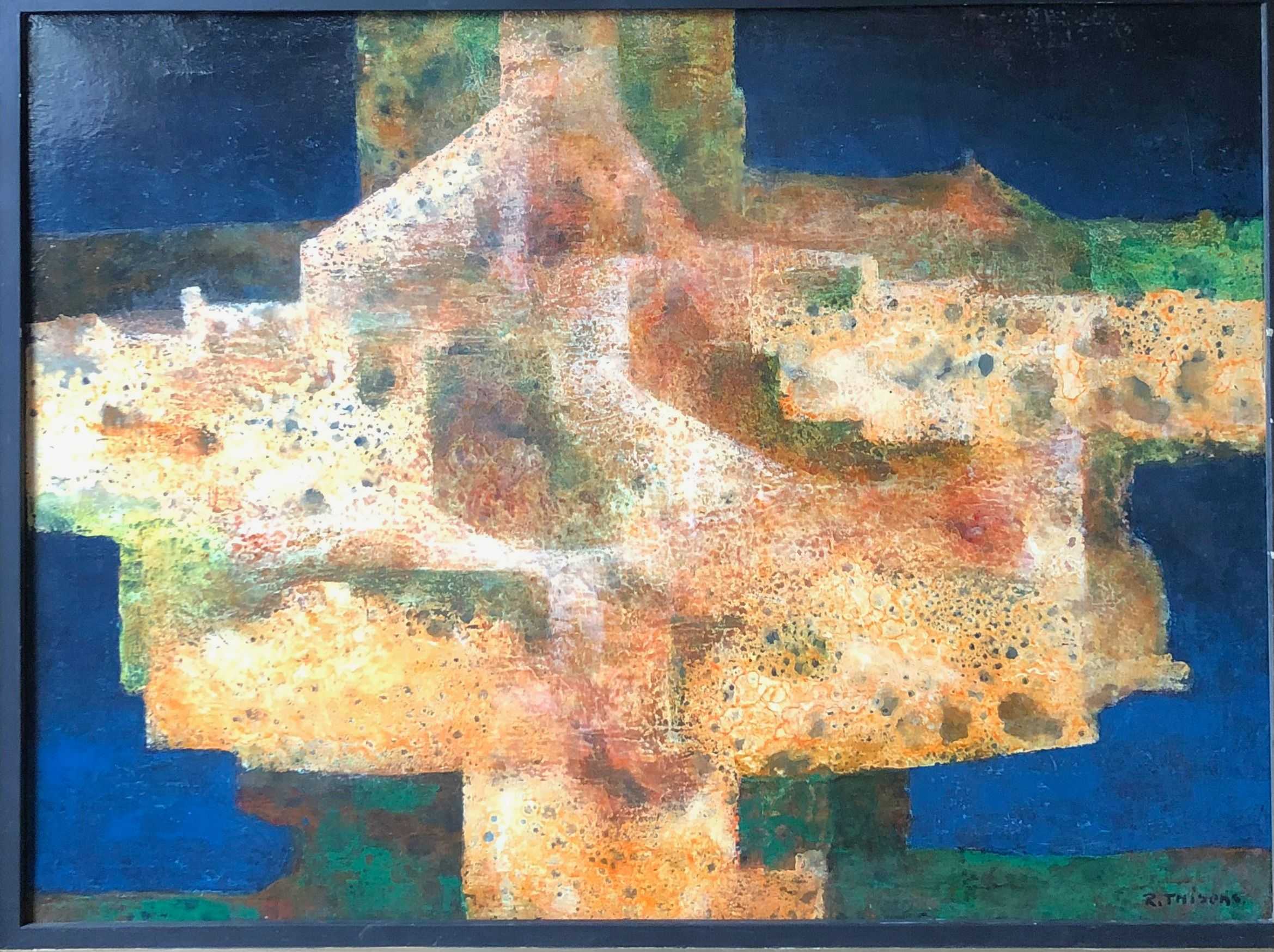 Erosion, acrylique sur toile de Robert Thisens, 60 x 80 cm