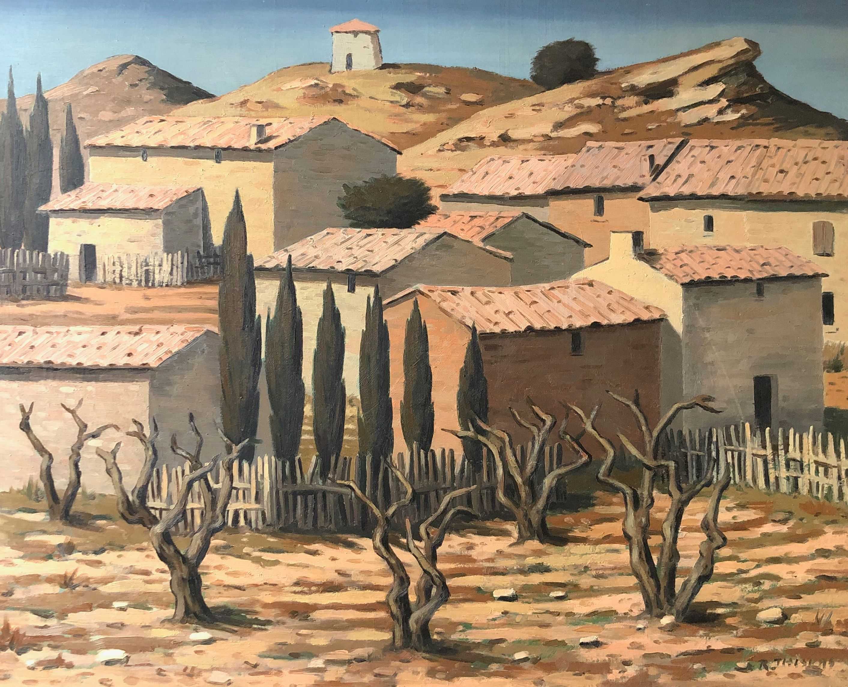 Mausanne, huile sur panneau de Robert Thisens, 65 x 80 cm