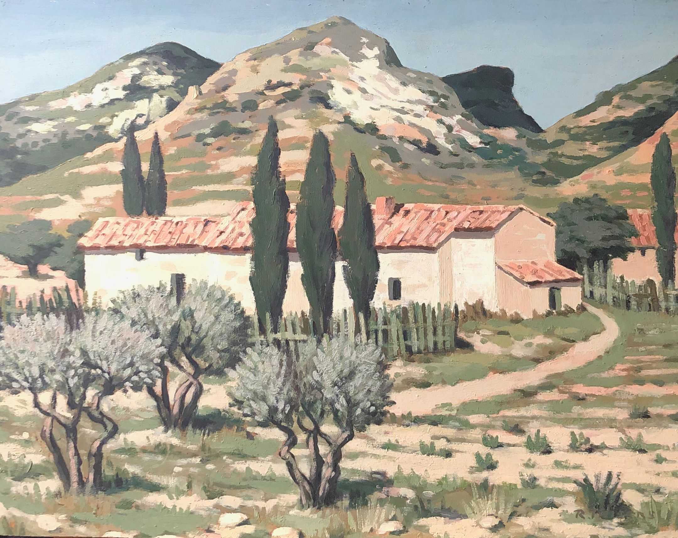 Mausanne, huile sur panneau de Robert Thisens, 45 x 60 cm