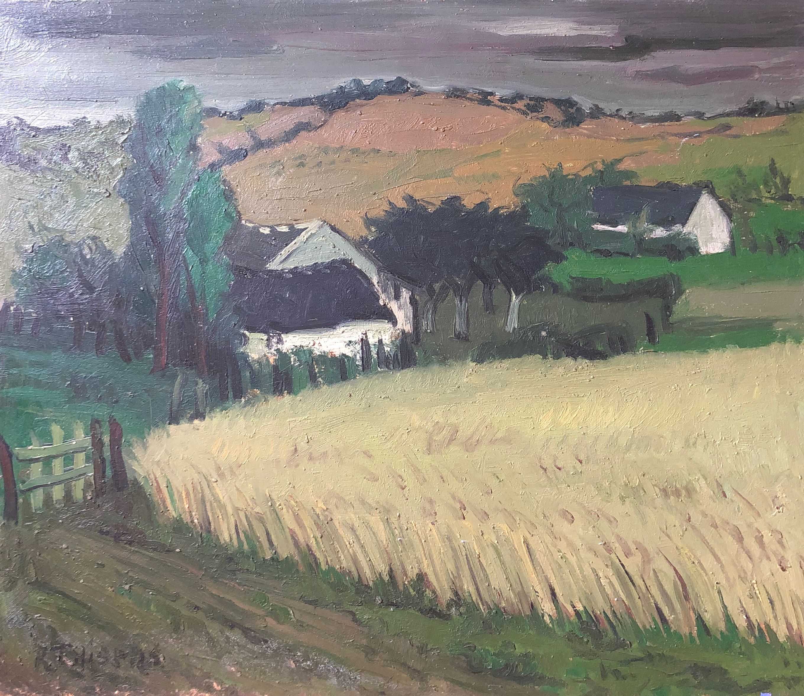 Sans titre, huile sur panneau de Robert Thisens, 55 x 65 cm
