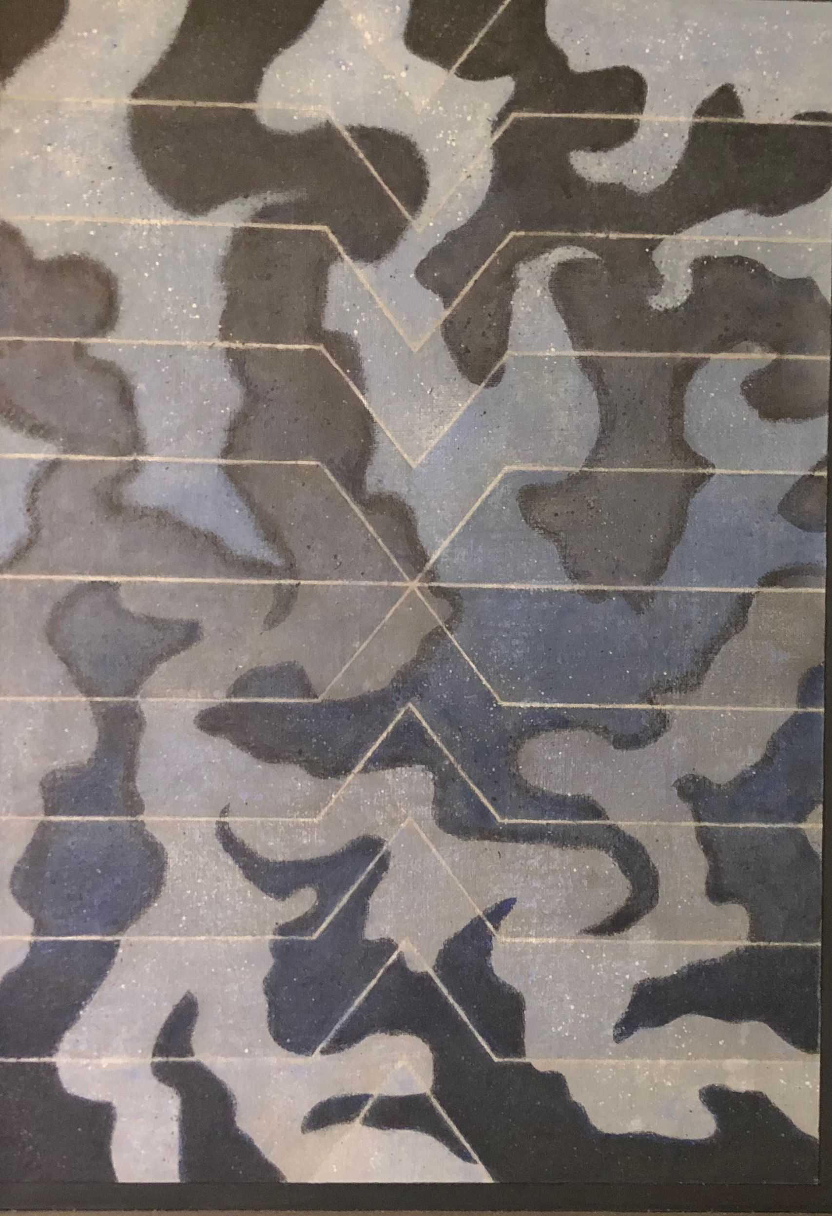 Tornade, acrylique sur panneau de Robert Thisens, 46 x 67 cm