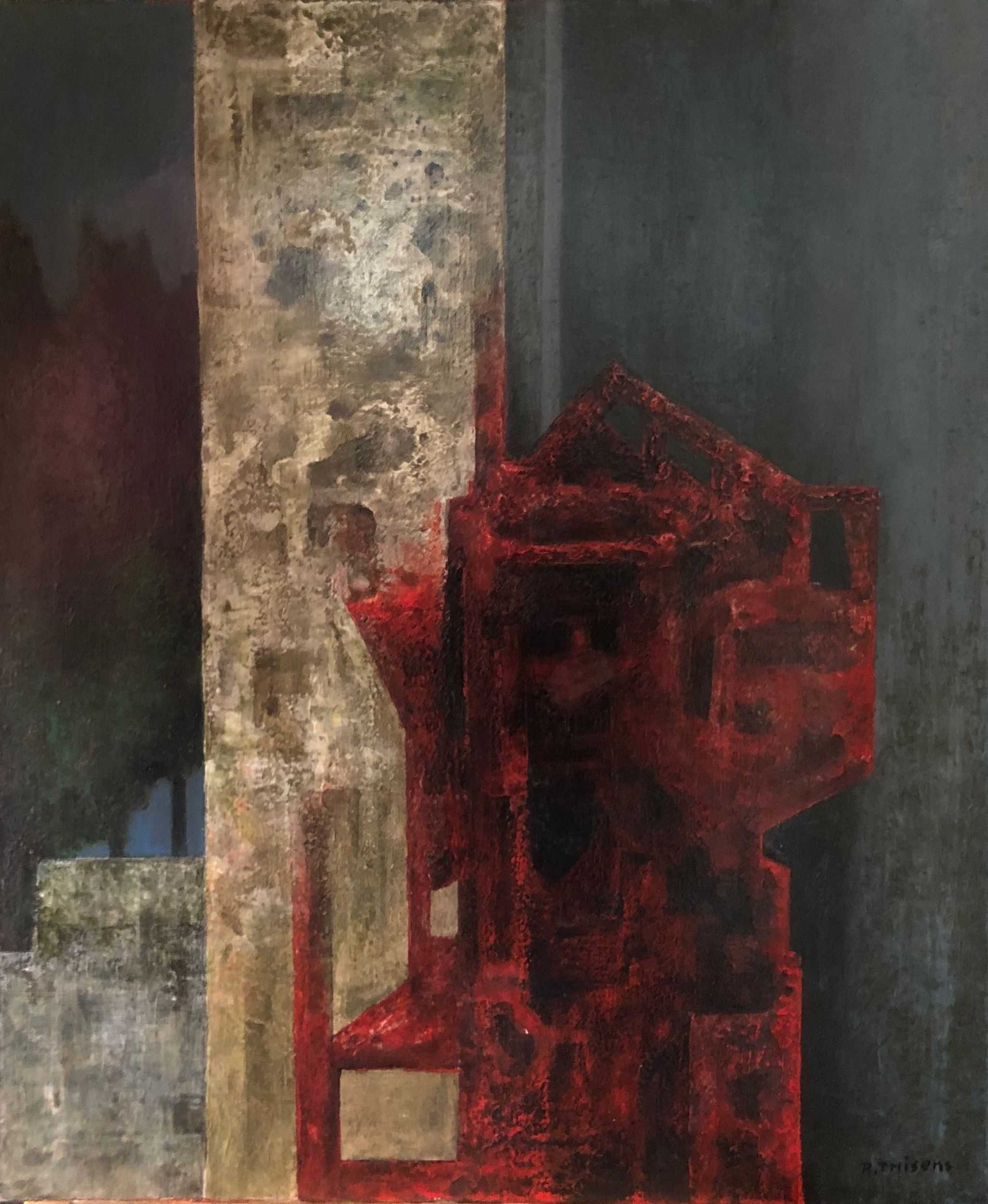 Sans titre, acrylique sur toile de Robert Thisens, 50 x 60 cm