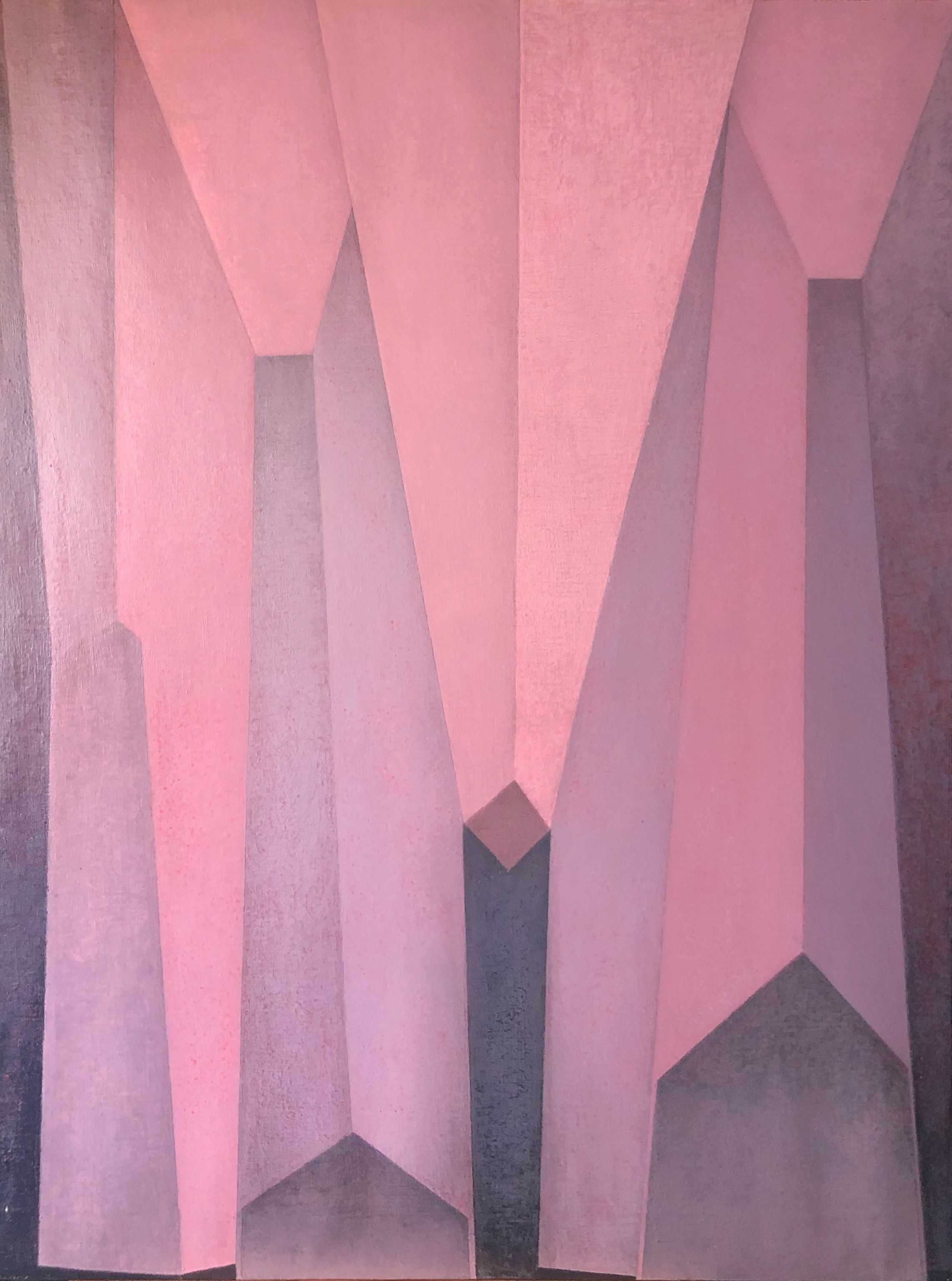 Composition, acrylique sur toile de Robert Thisens, 60 x 80 cm