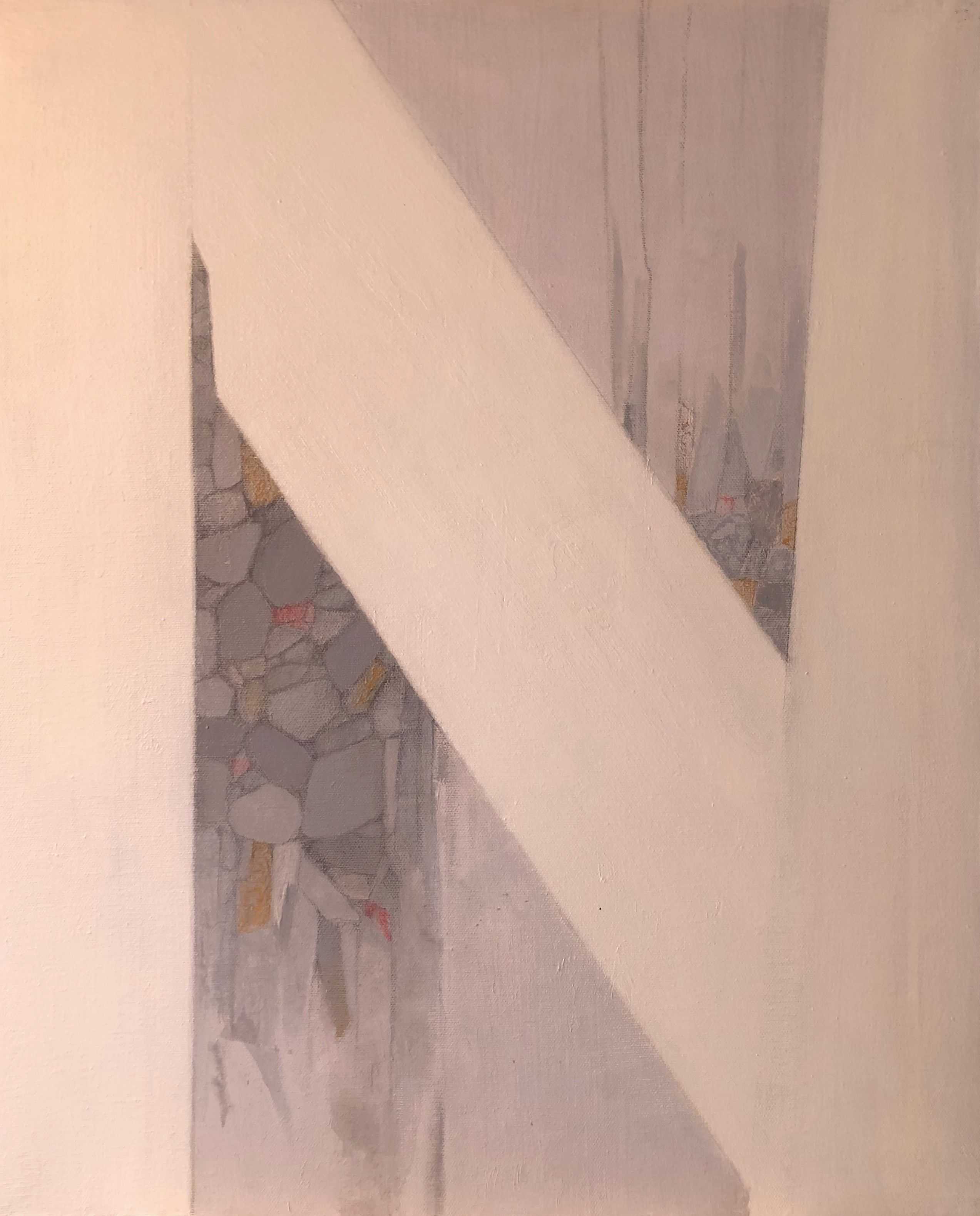 Composition, acrylique sur toile de Robert Thisens, 50 x 60 cm