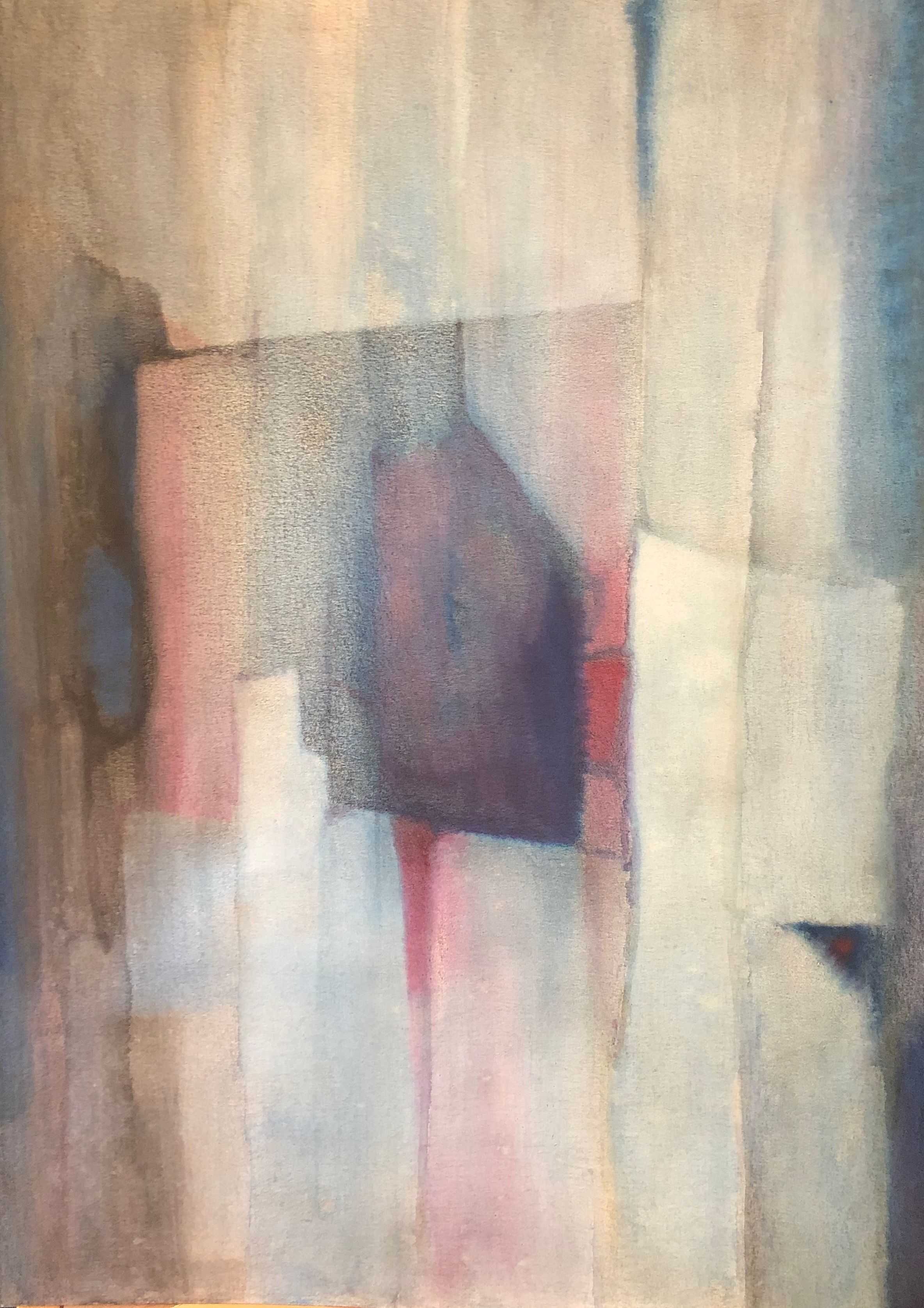 technique mixte sur carton de Robert Thisens, 50 x 70 cm