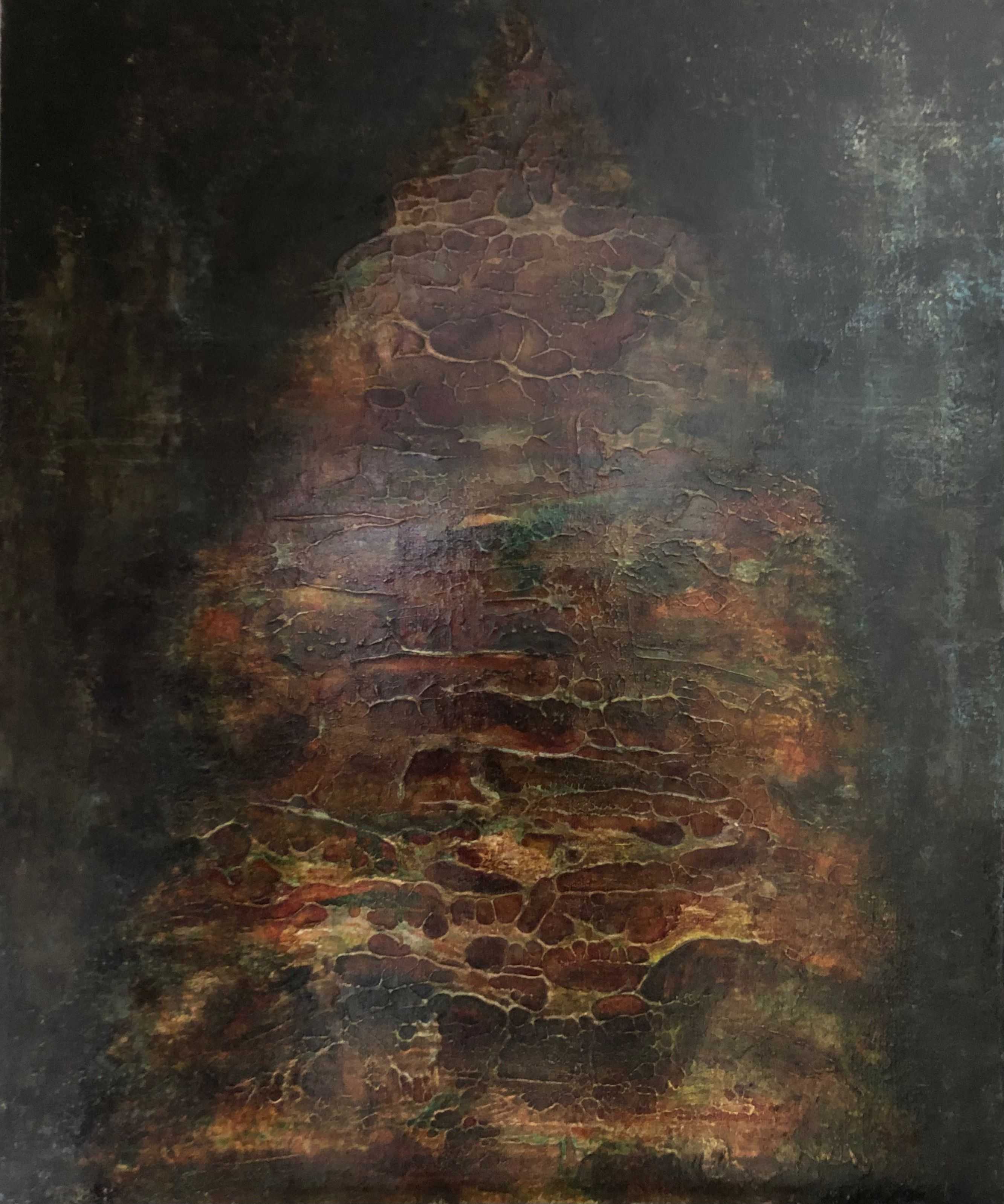 Sans titre, acrylique sur toile de Robert Thisens, 50 x 60 cm