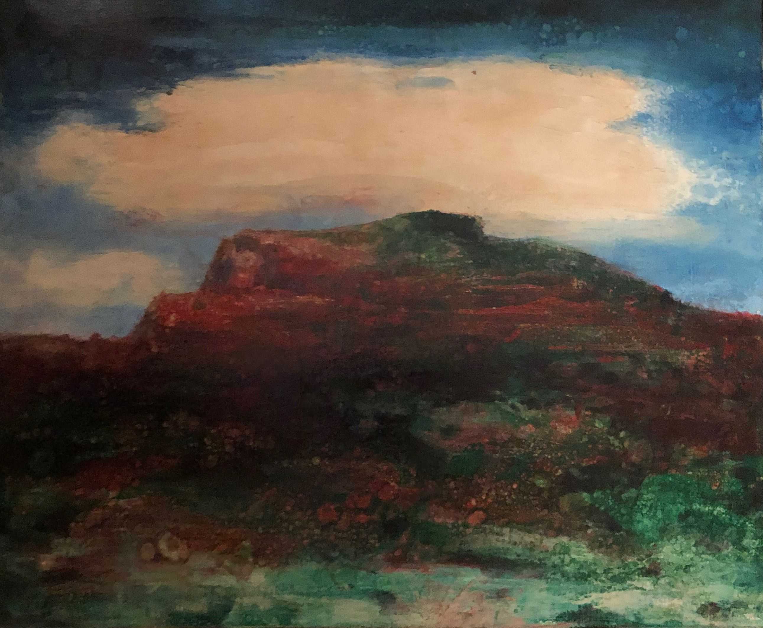 Sans titre, acrylique sur toile de Robert Thisens, 50 x 60 cm