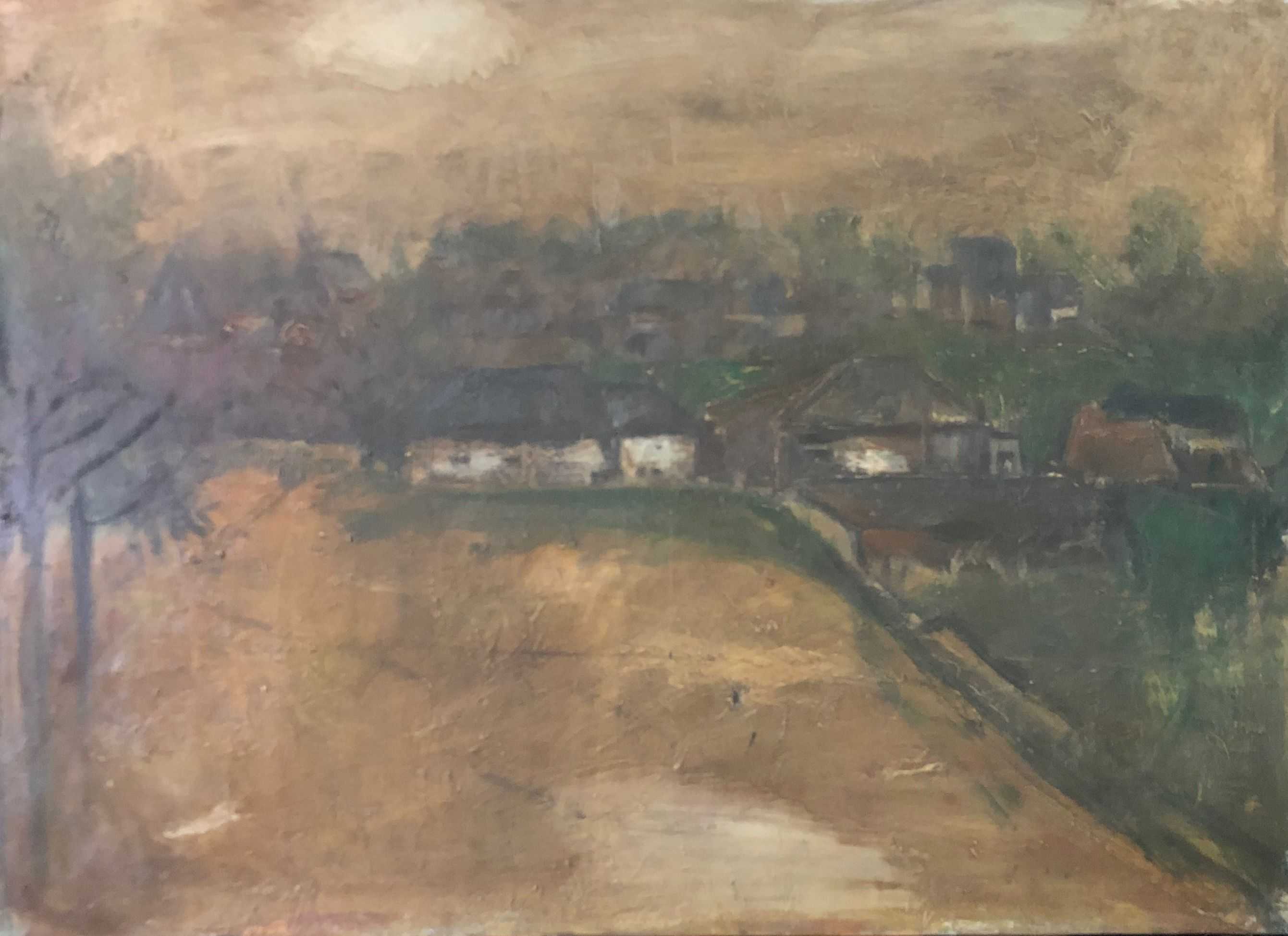 Sans titre, huile sur toile de Robert Thisens, 50 x 70 cm