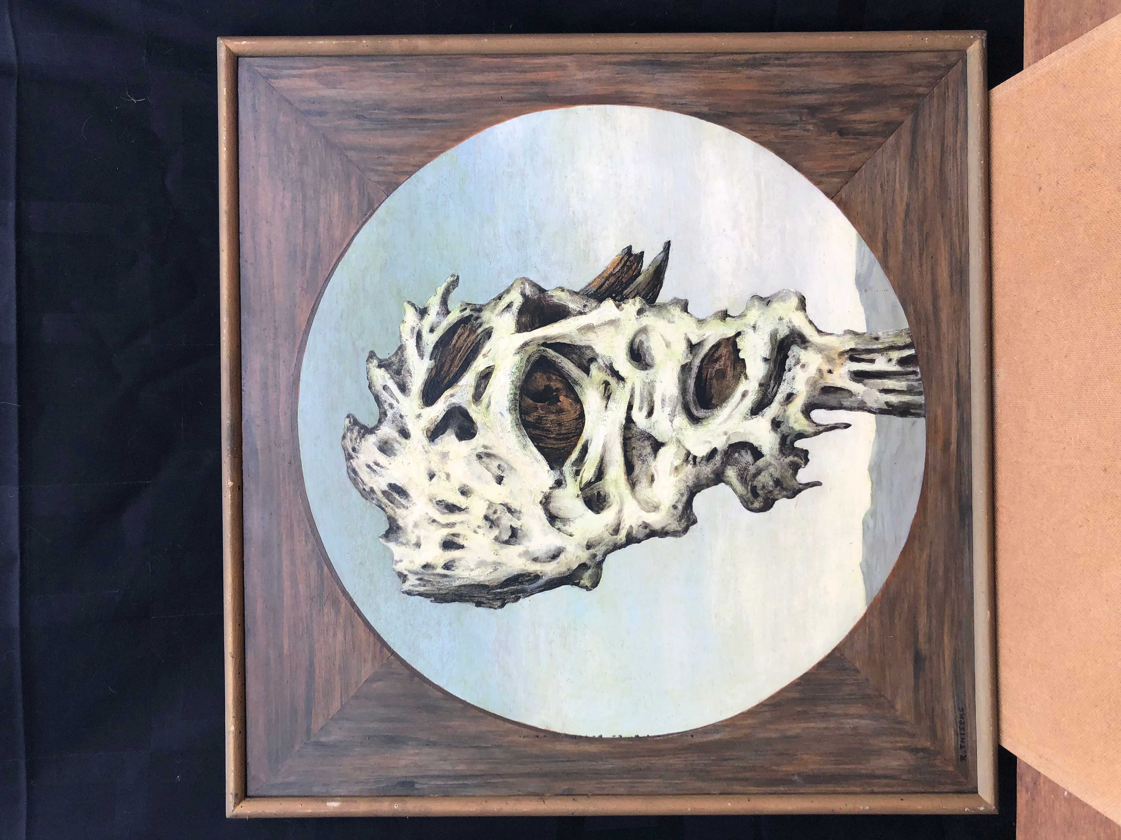 Sans titre, huile sur panneau de Robert Thisens, 55 x 60 cm