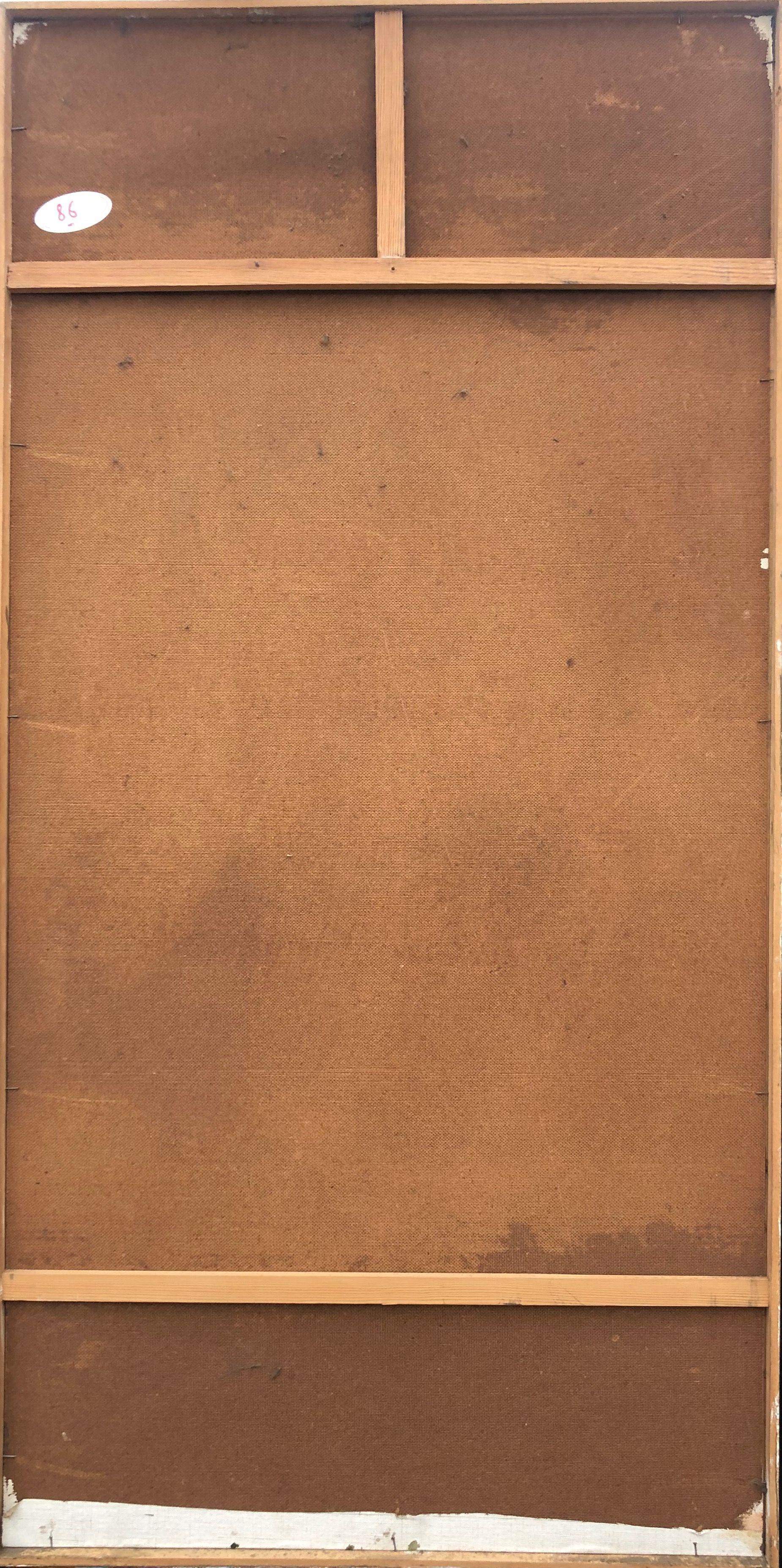 Assistance, huile sur panneau de Robert Thisens, 62 x 122 cm — vue 2