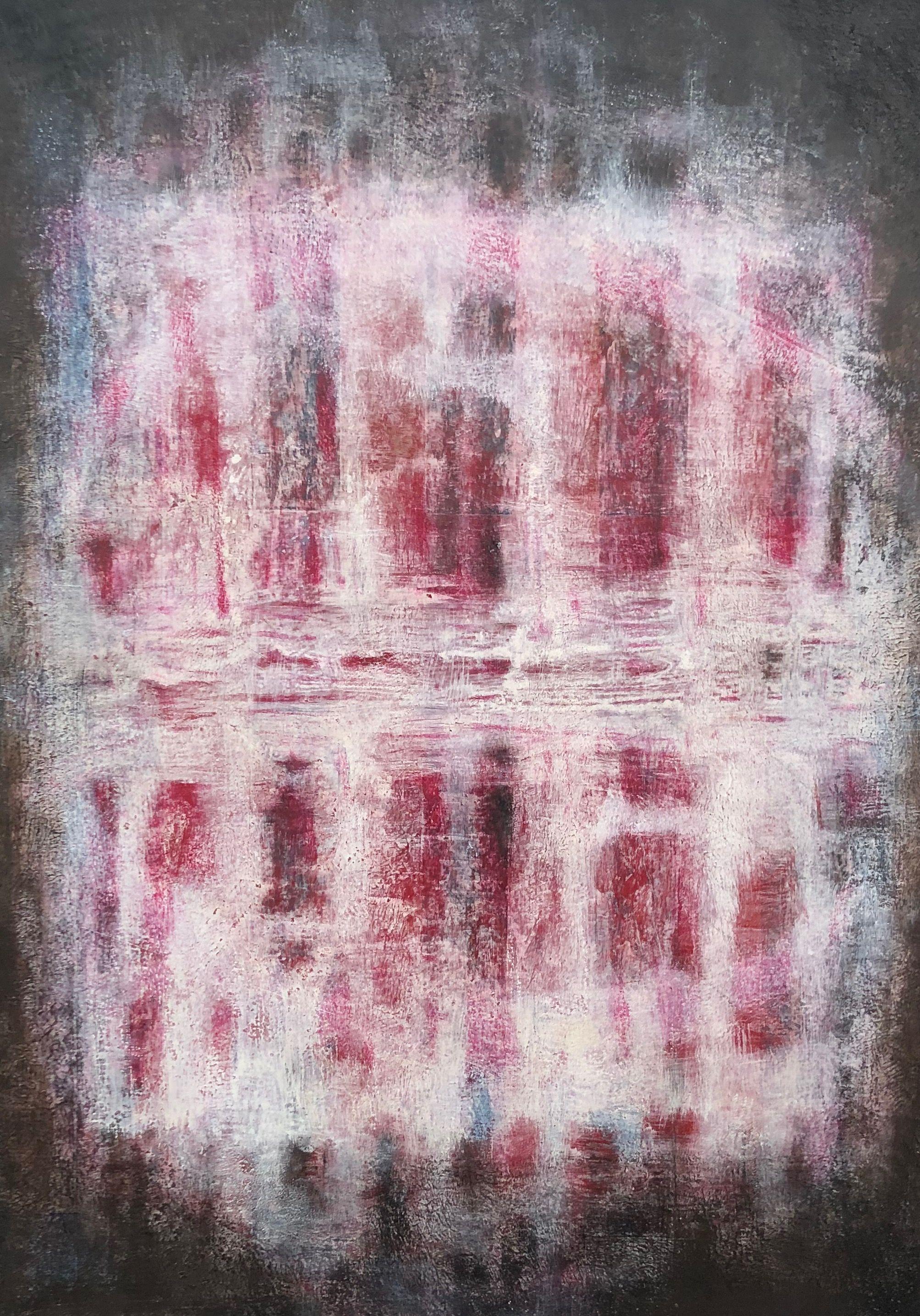 Evanescence, acrylique pastel gras sur panneau de Robert Thisens, 60 x 80 cm