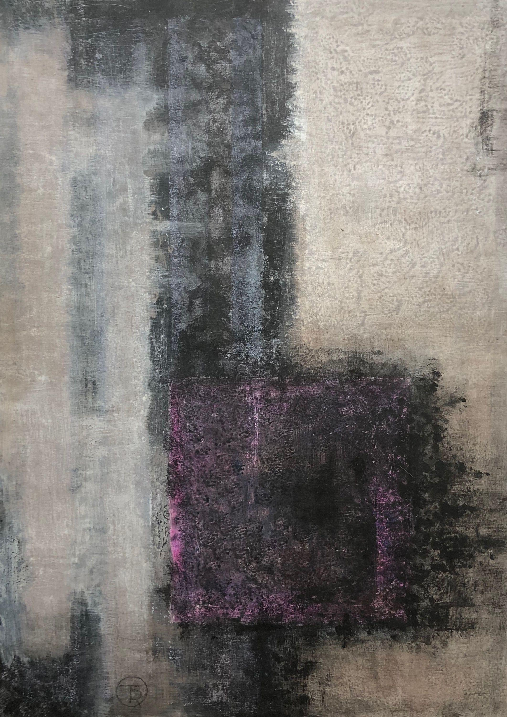 Evanescence, acrylique pastel gras sur panneau de Robert Thisens, 60 x 80 cm