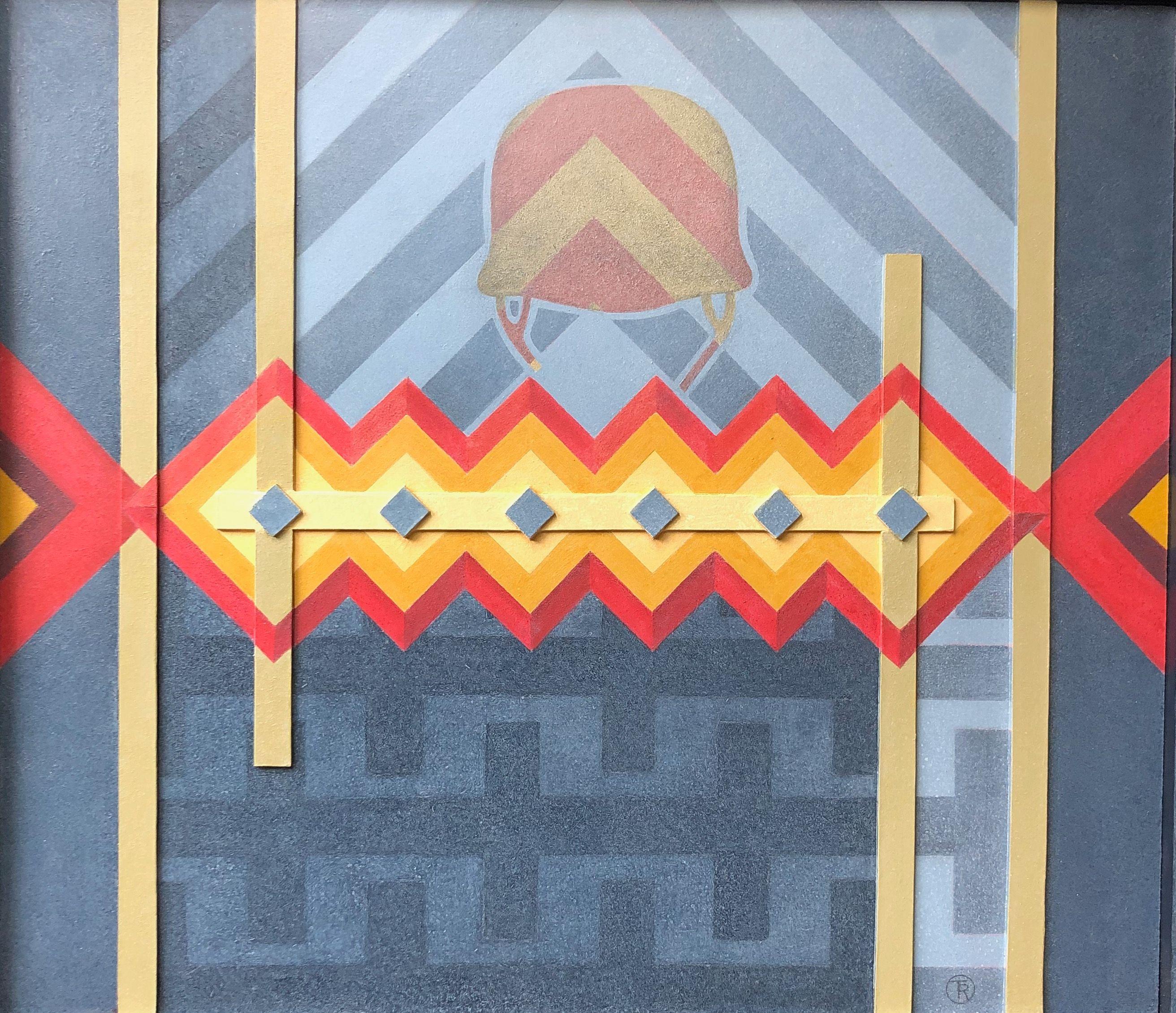 In memory, acrylique sur panneau de Robert Thisens, 70 x 80 cm