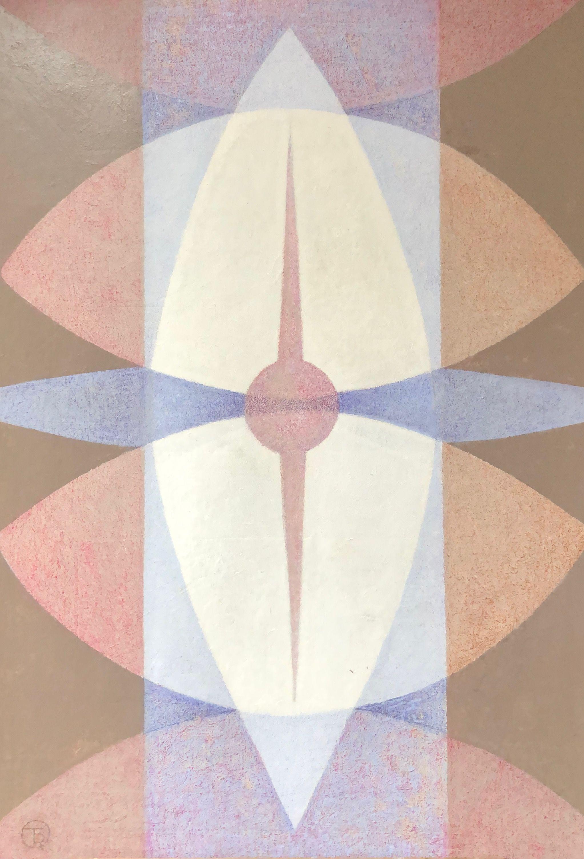 Lumière, acrylique pastel sur carton de Robert Thisens, 70 x 100 cm — vue 2