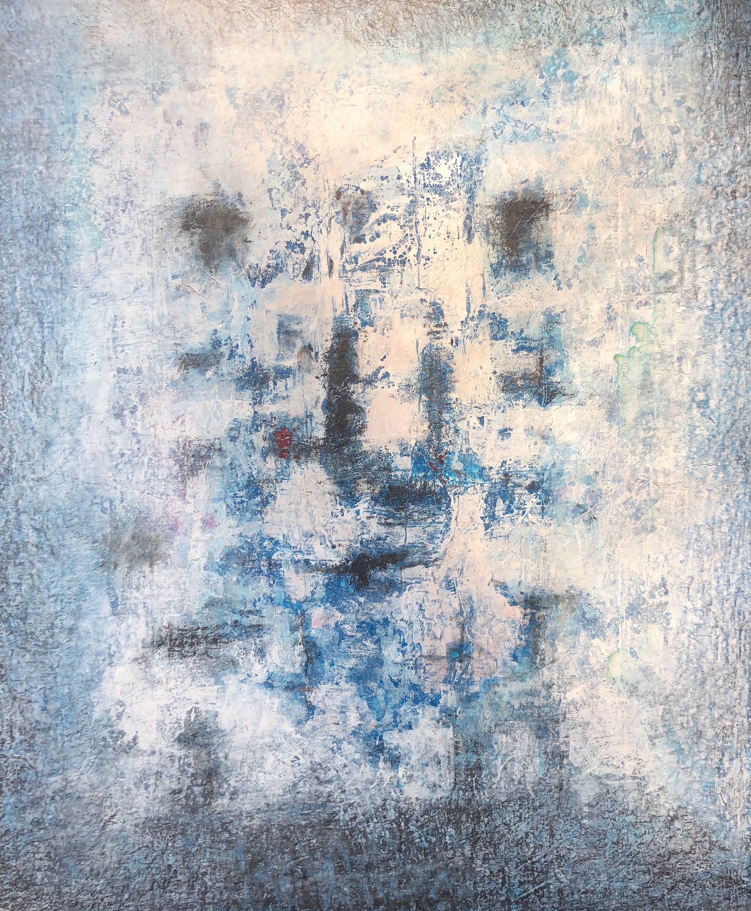 Evanescence, acrylique pastel gras sur panneau de Robert Thisens, 60 x 70 cm
