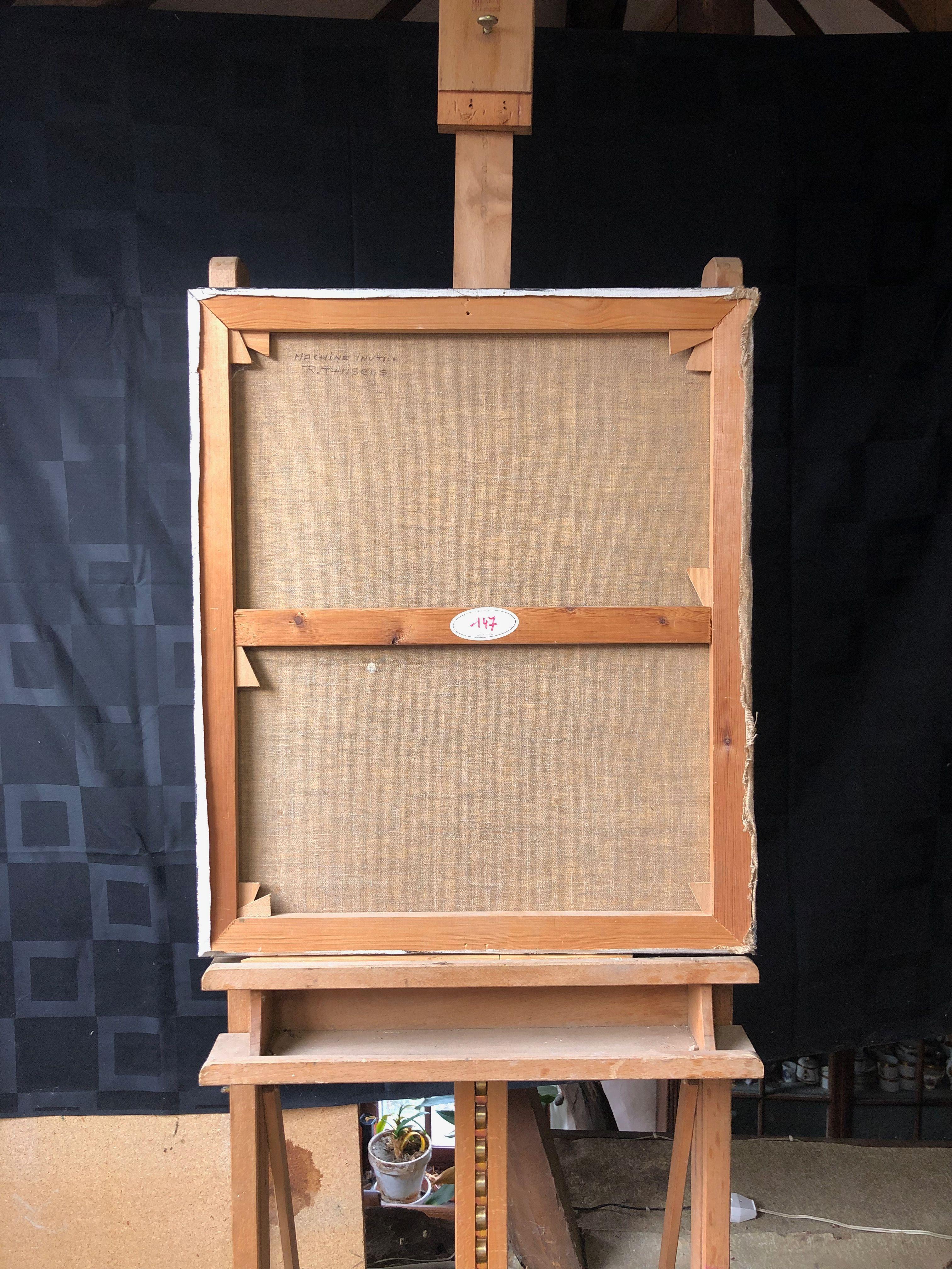 Machine inutile, acrylique sur toile de Robert Thisens, 50 x 60 cm — vue 2