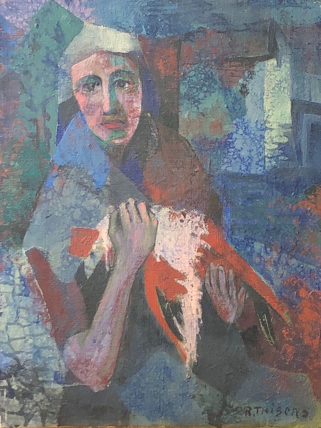 Sans titre, huile sur toile de Robert Thisens, 30 x 40 cm