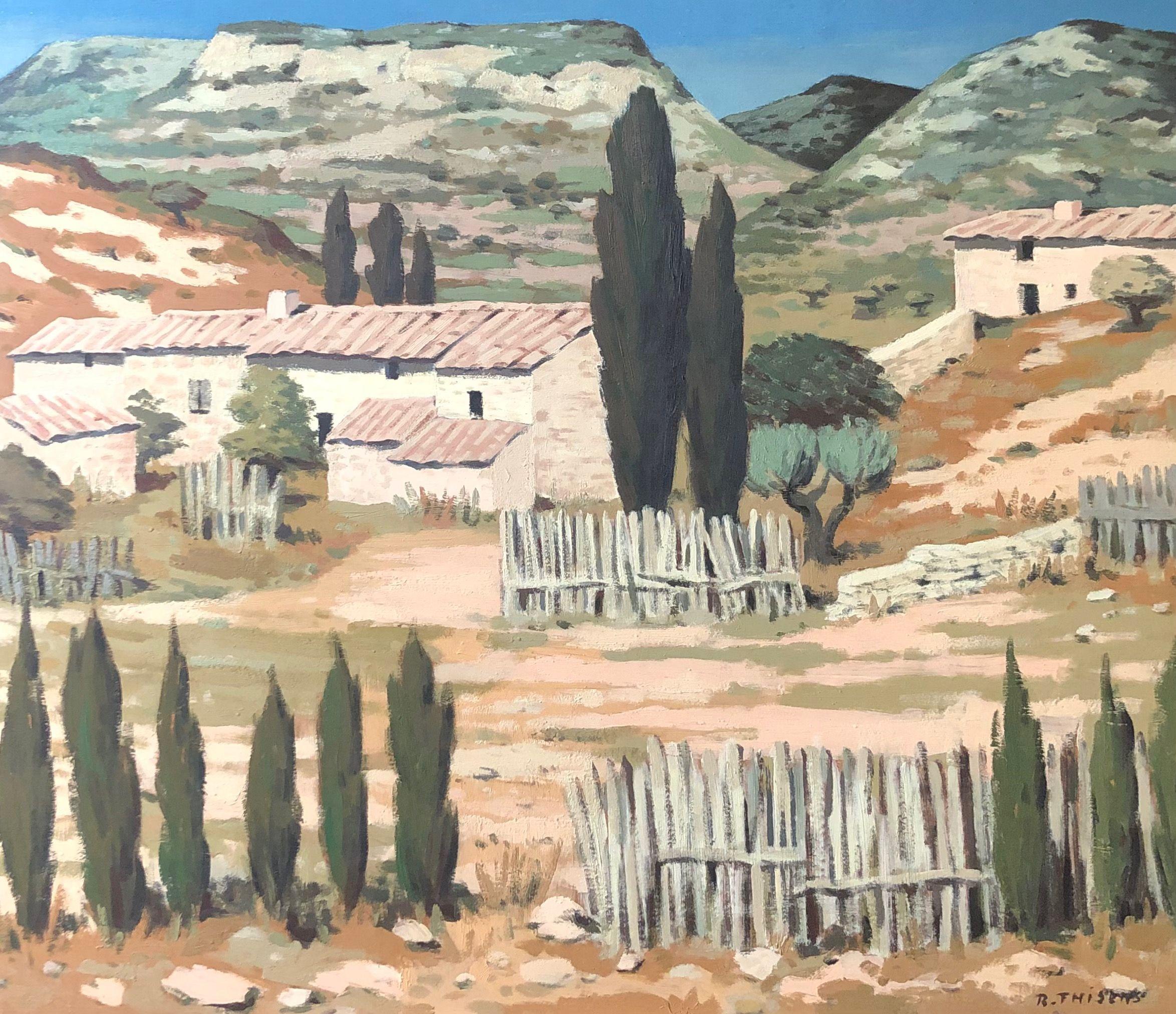 Mausanne, huile sur panneau de Robert Thisens, 55 x 65 cm