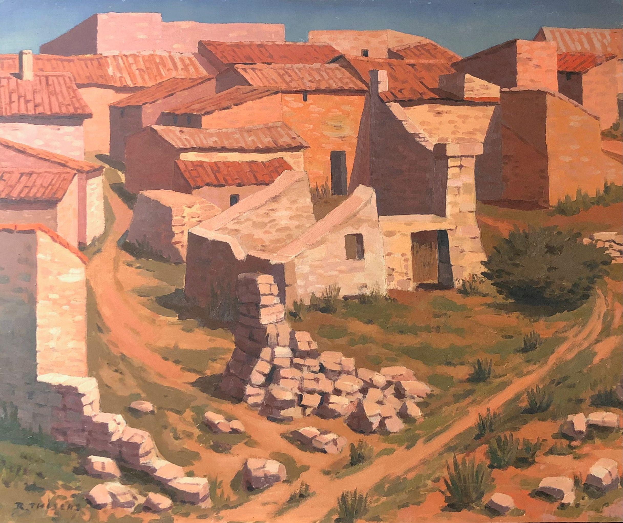 Perrotet, huile sur panneau de Robert Thisens, 55 x 65 cm — vue 2