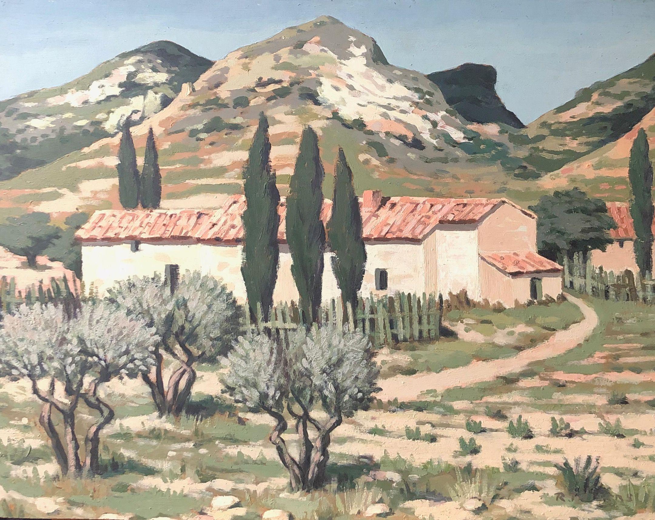 Mausanne, huile sur panneau de Robert Thisens, 45 x 60 cm