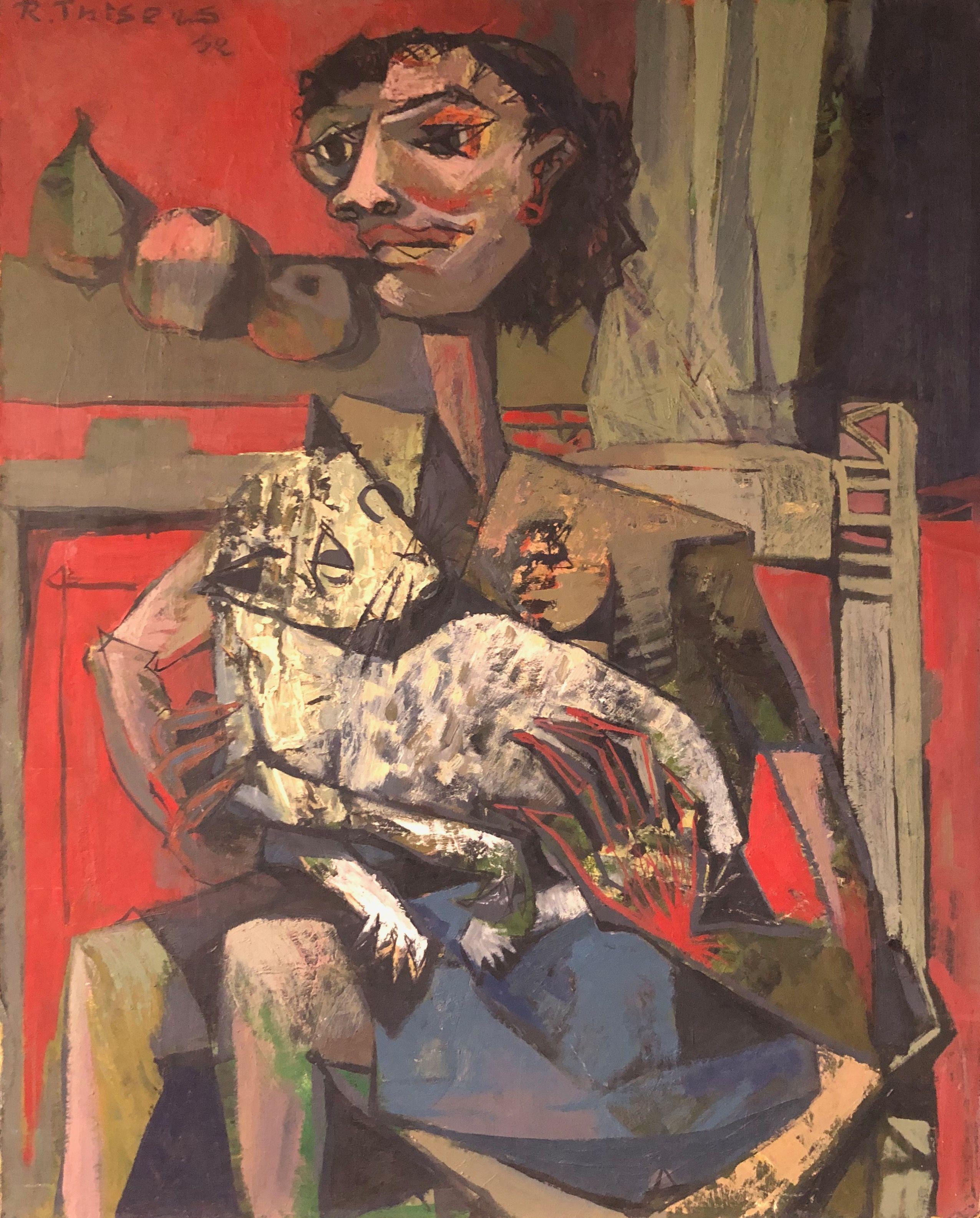 Sans titre, huile sur panneau de Robert Thisens, 65 x 80 cm — vue 2