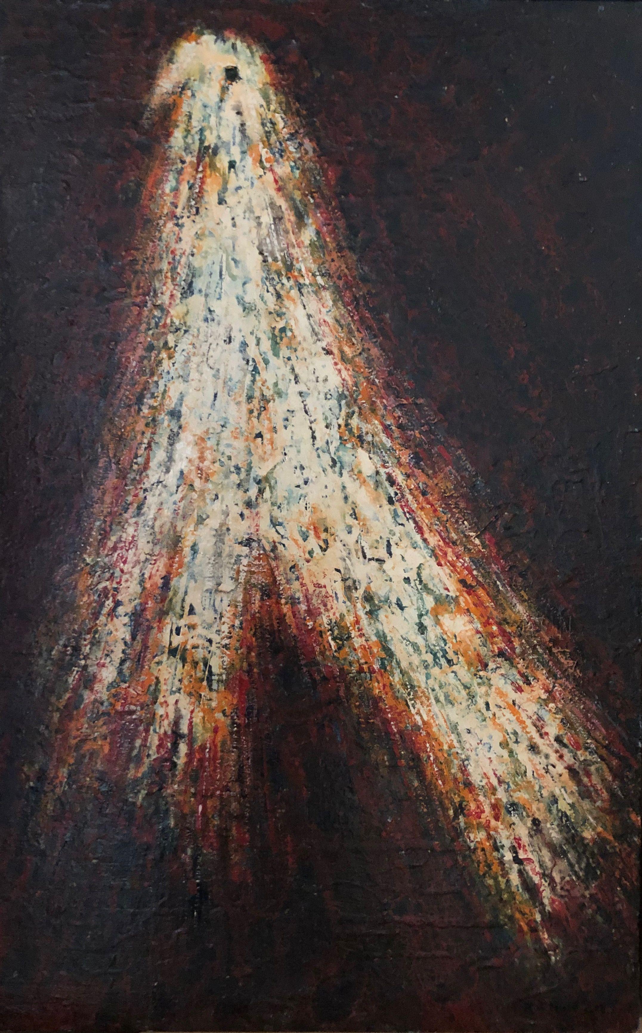 Sans titre, huile sur panneau de Robert Thisens, 40 x 60 cm