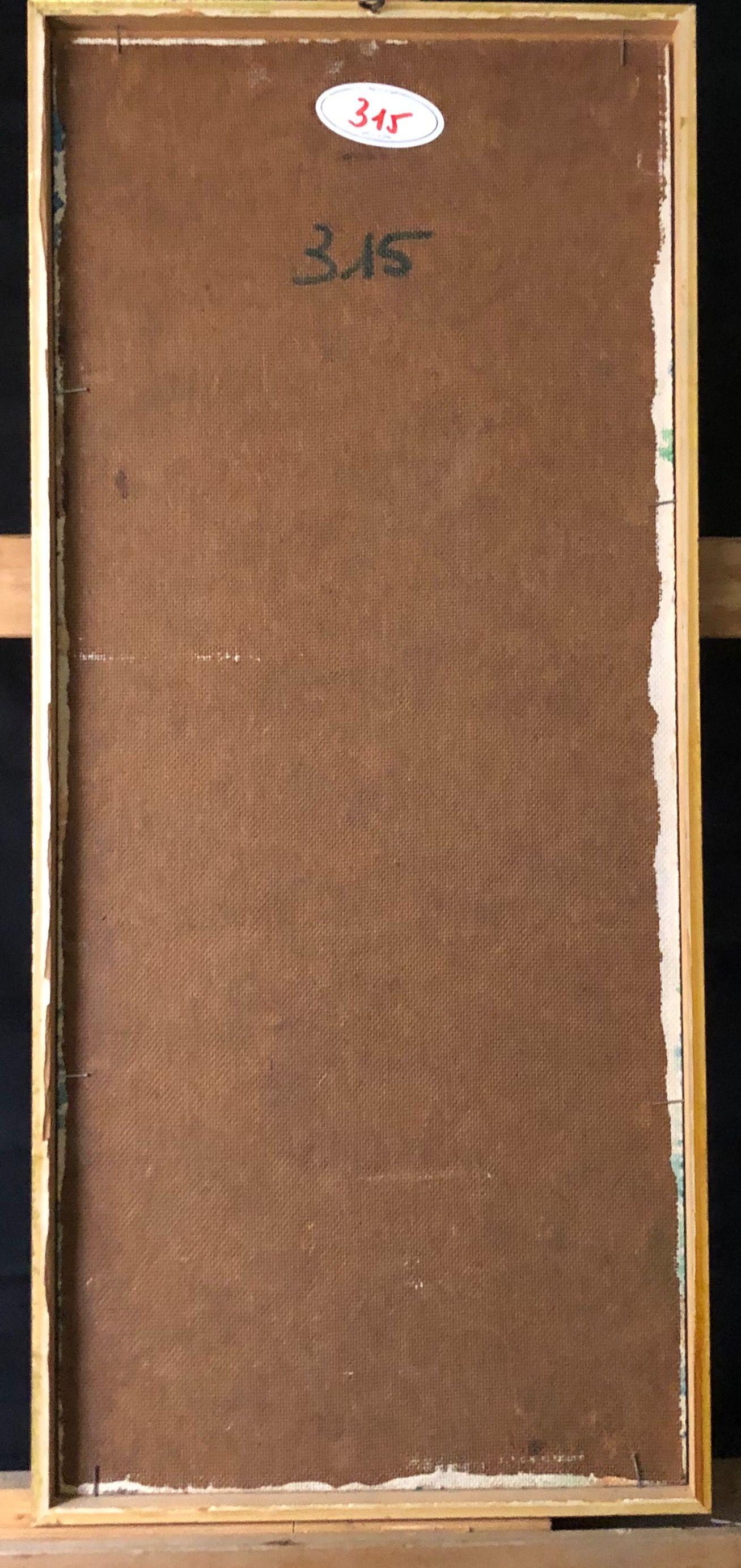 Sans titre, acrylique sur panneau de Robert Thisens, 30 x 70 cm — vue 2