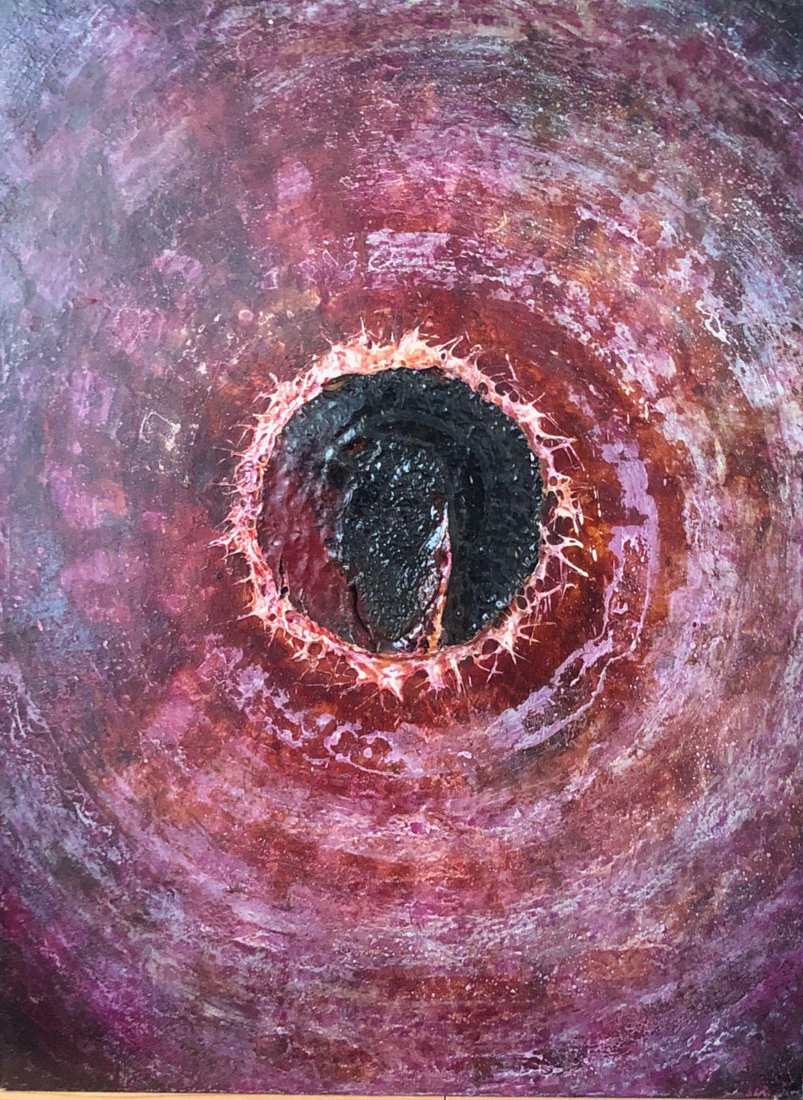 Sans titre, acrylique sur panneau de Robert Thisens, 30 x 40 cm — vue 2