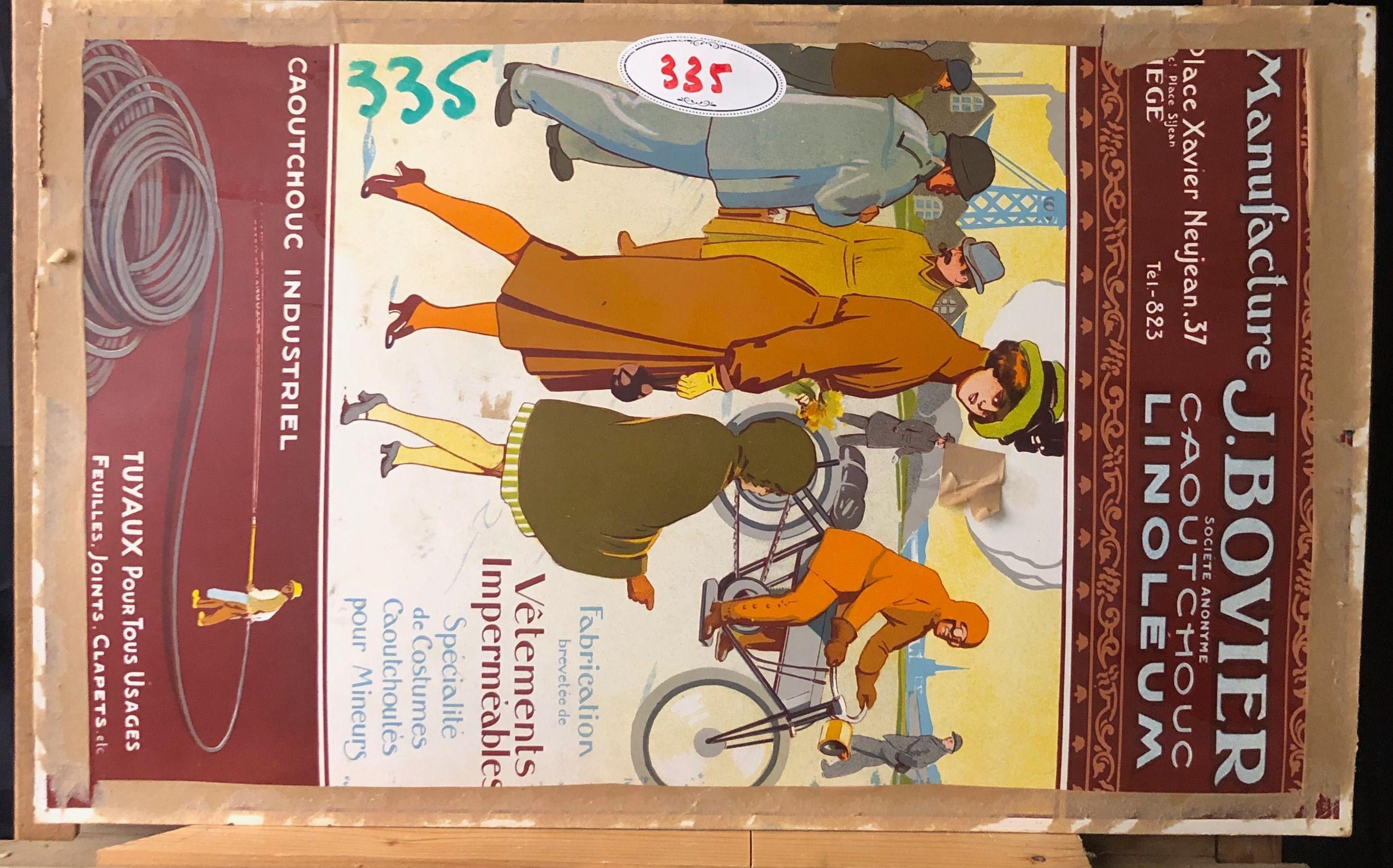 Sans titre, gouache sur carton de Robert Thisens, 31 x 50 cm — vue 2