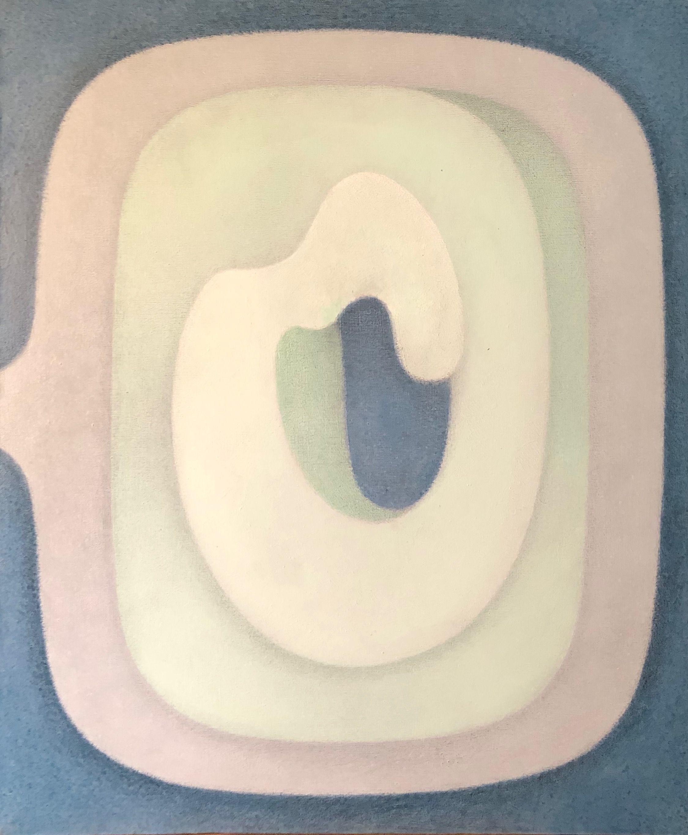 Composition tryptique, acrylique sur toile de Robert Thisens, 50 x 60 cm — vue 2