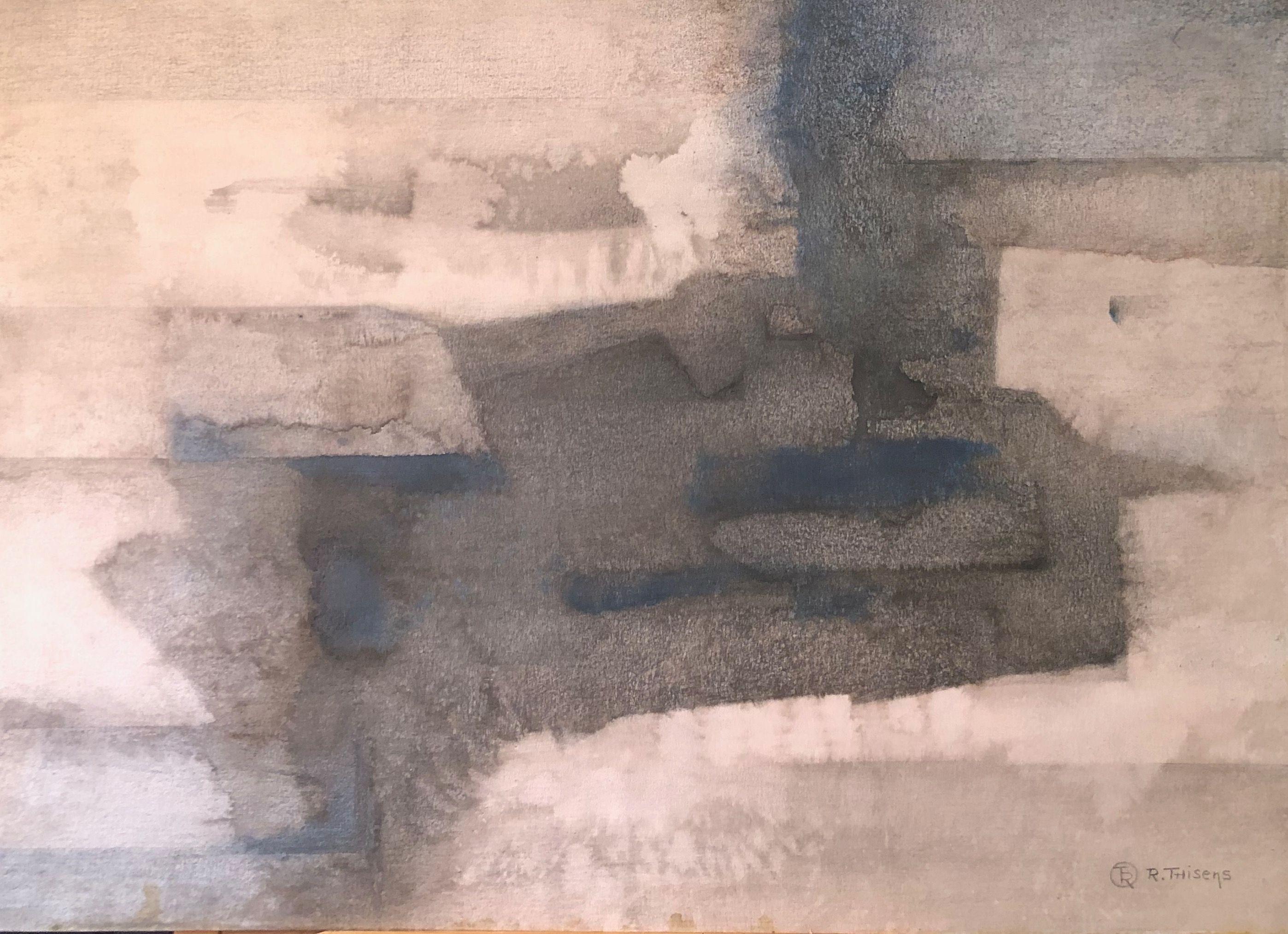 technique mixte sur carton de Robert Thisens, 50 x 70 cm — vue 2