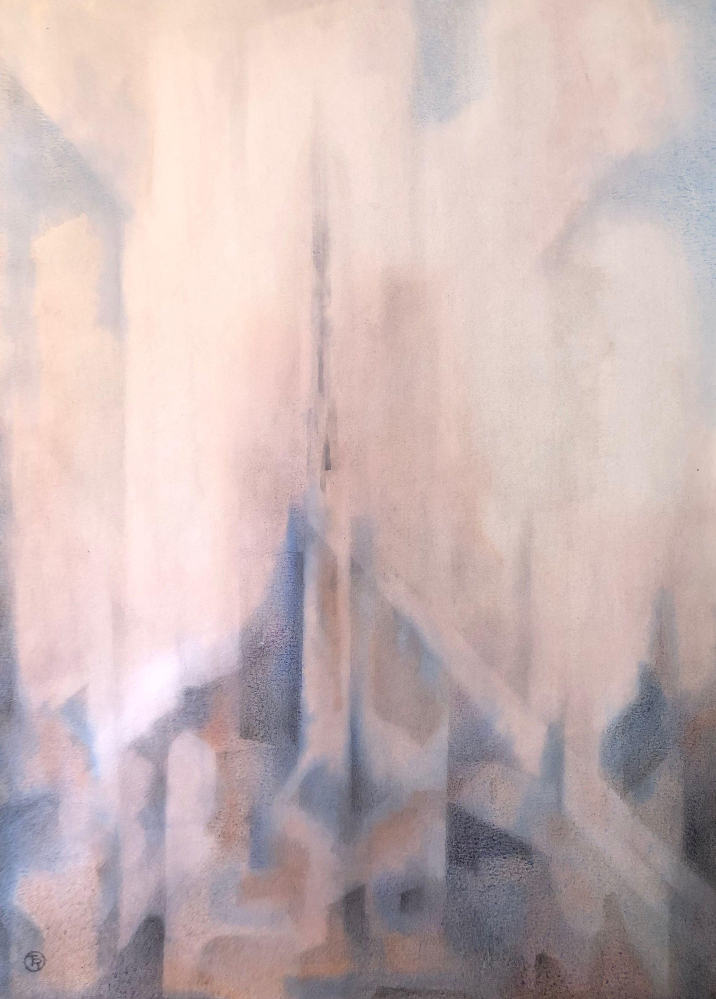 technique mixte sur carton de Robert Thisens, 50 x 70 cm