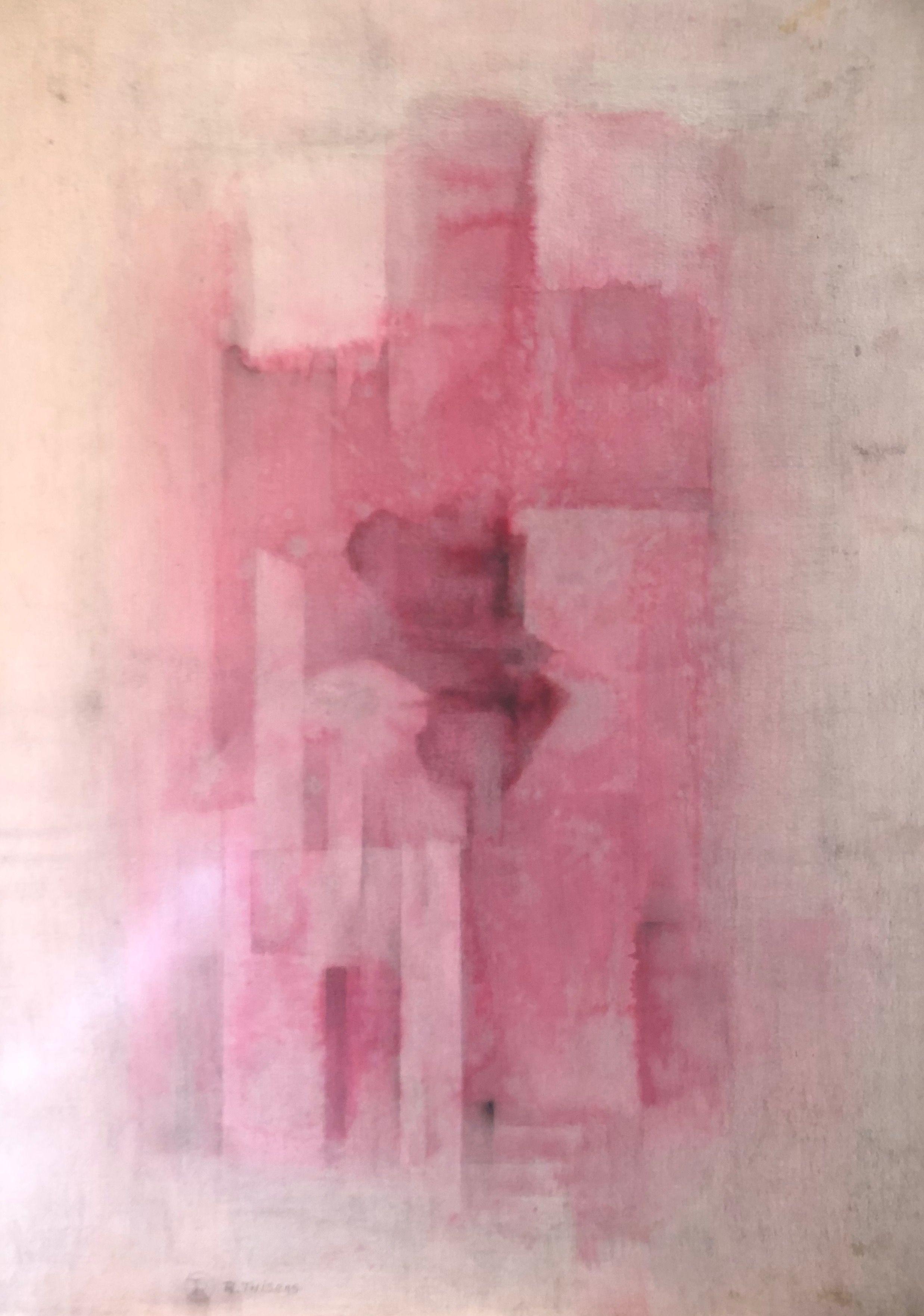 technique mixte sur carton de Robert Thisens, 50 x 70 cm — vue 2