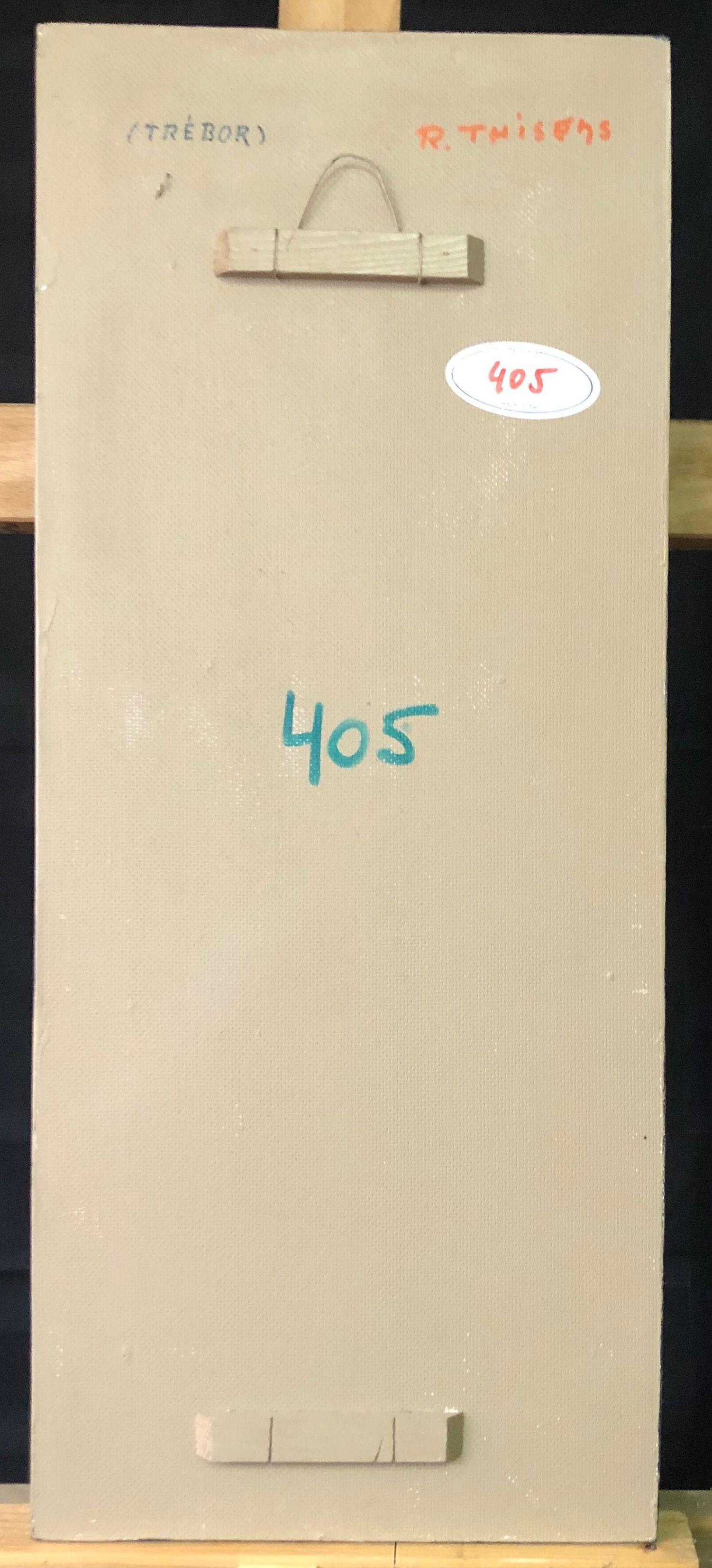 Sans titre, structure bois - acryl et alu sur panneau de Robert Thisens, 26 x 61 cm