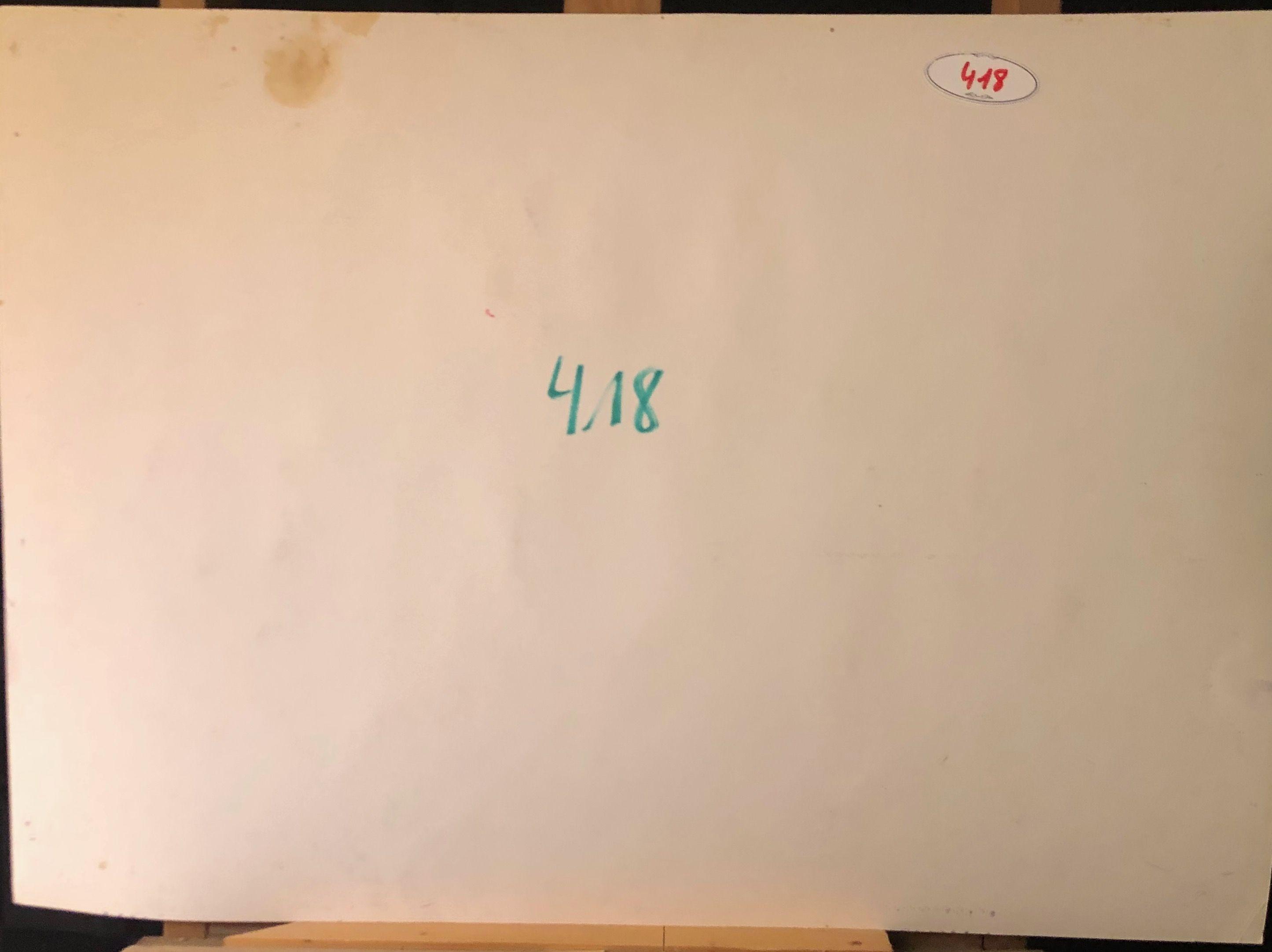 Sans titre, technique mixte sur carton de Robert Thisens, 50 x 70 cm