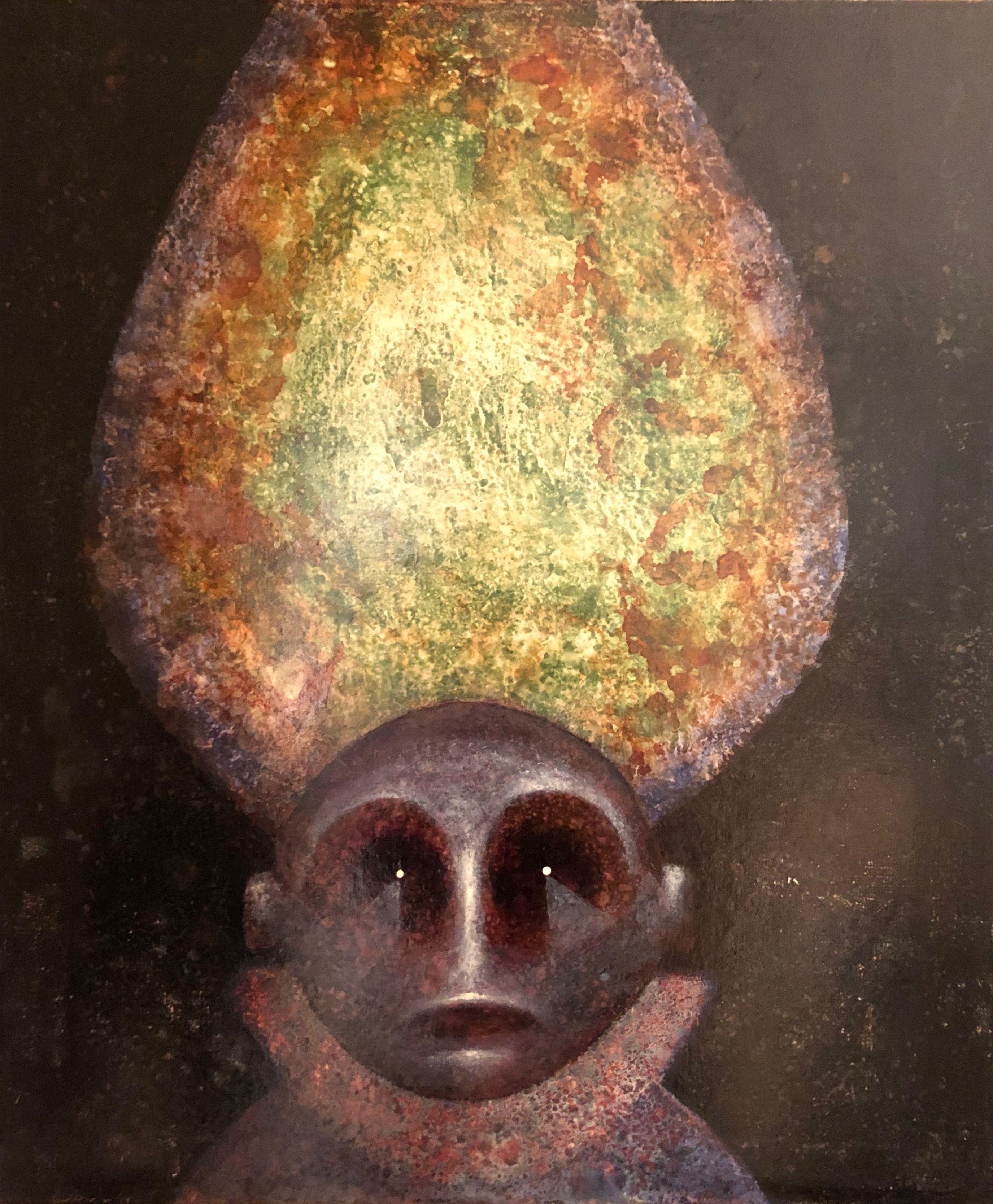 Sans titre, acrylique sur toile de Robert Thisens, 50 x 60 cm — vue 2