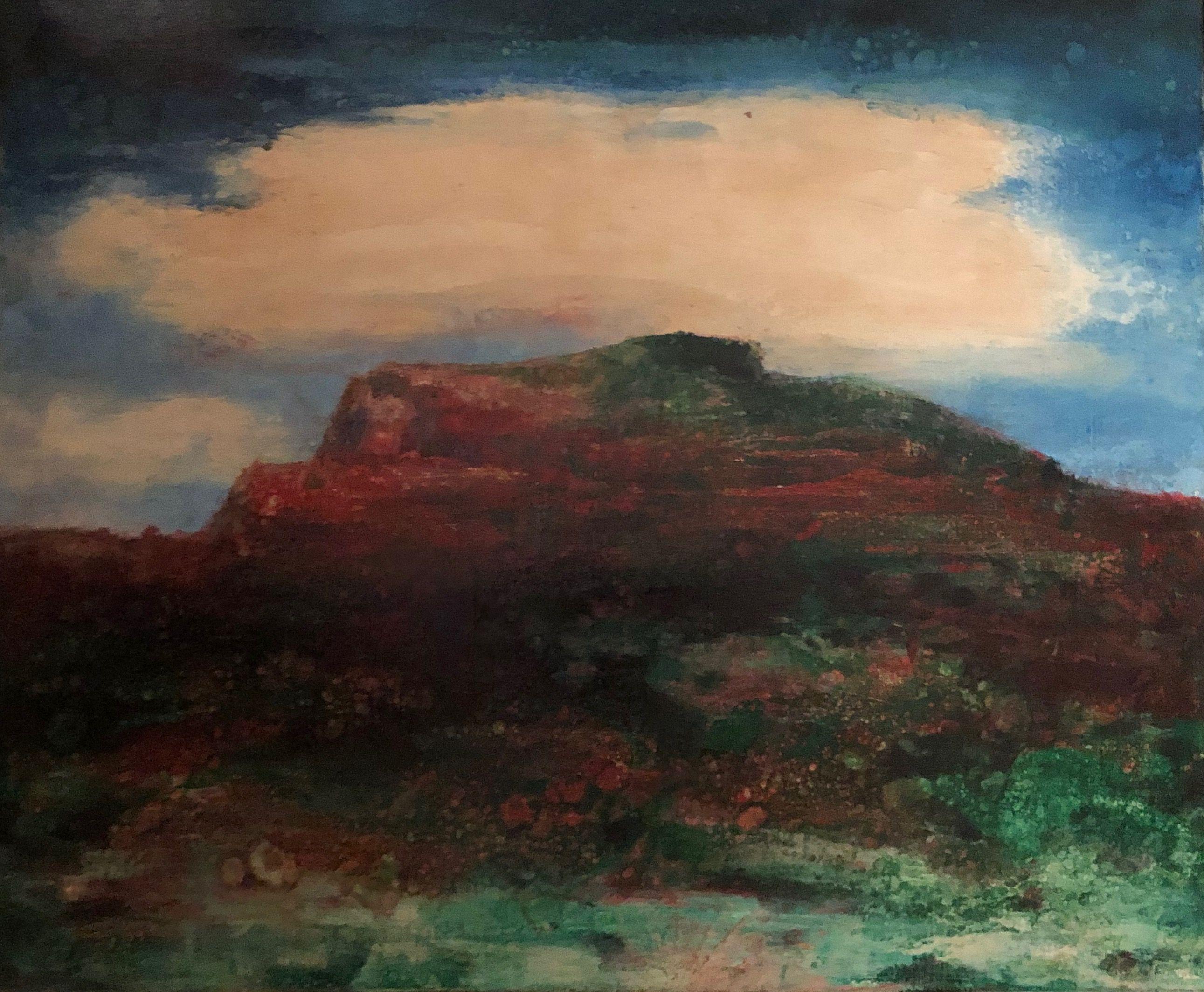 Sans titre, acrylique sur toile de Robert Thisens, 50 x 60 cm — vue 2