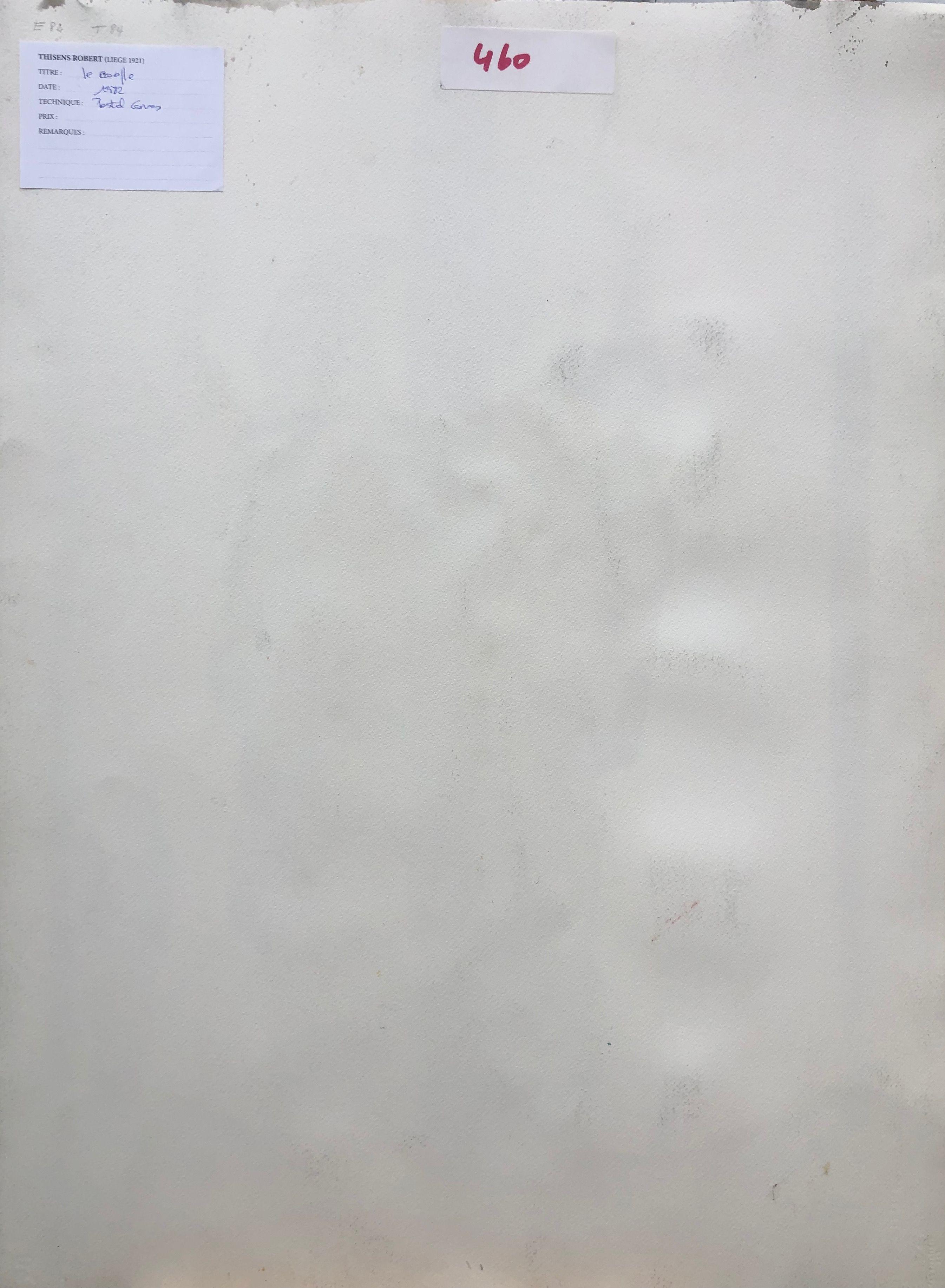 Le couple, pastel gras sur carton de Robert Thisens, 55 x 73 cm