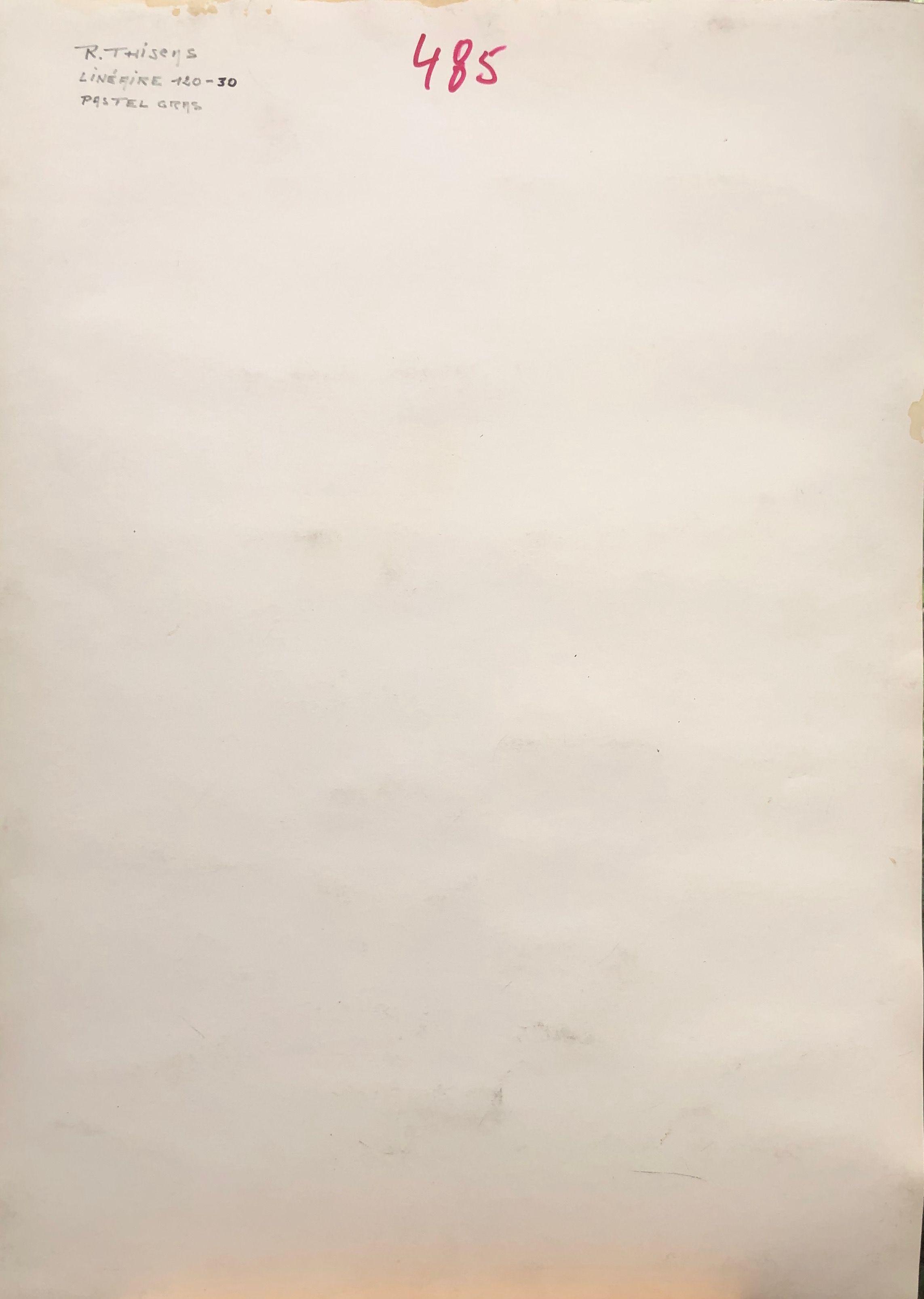 Linéaire, pastel gras sur carton de Robert Thisens, 50 x 70 cm — vue 2