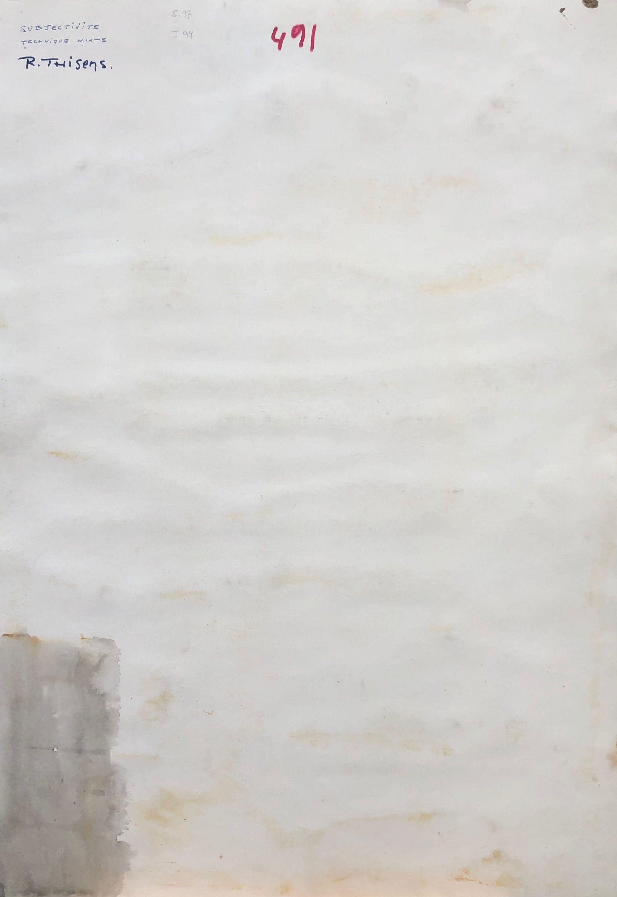 Subjectivite, acrylique sur carton de Robert Thisens, 50 x 70 cm — vue 2