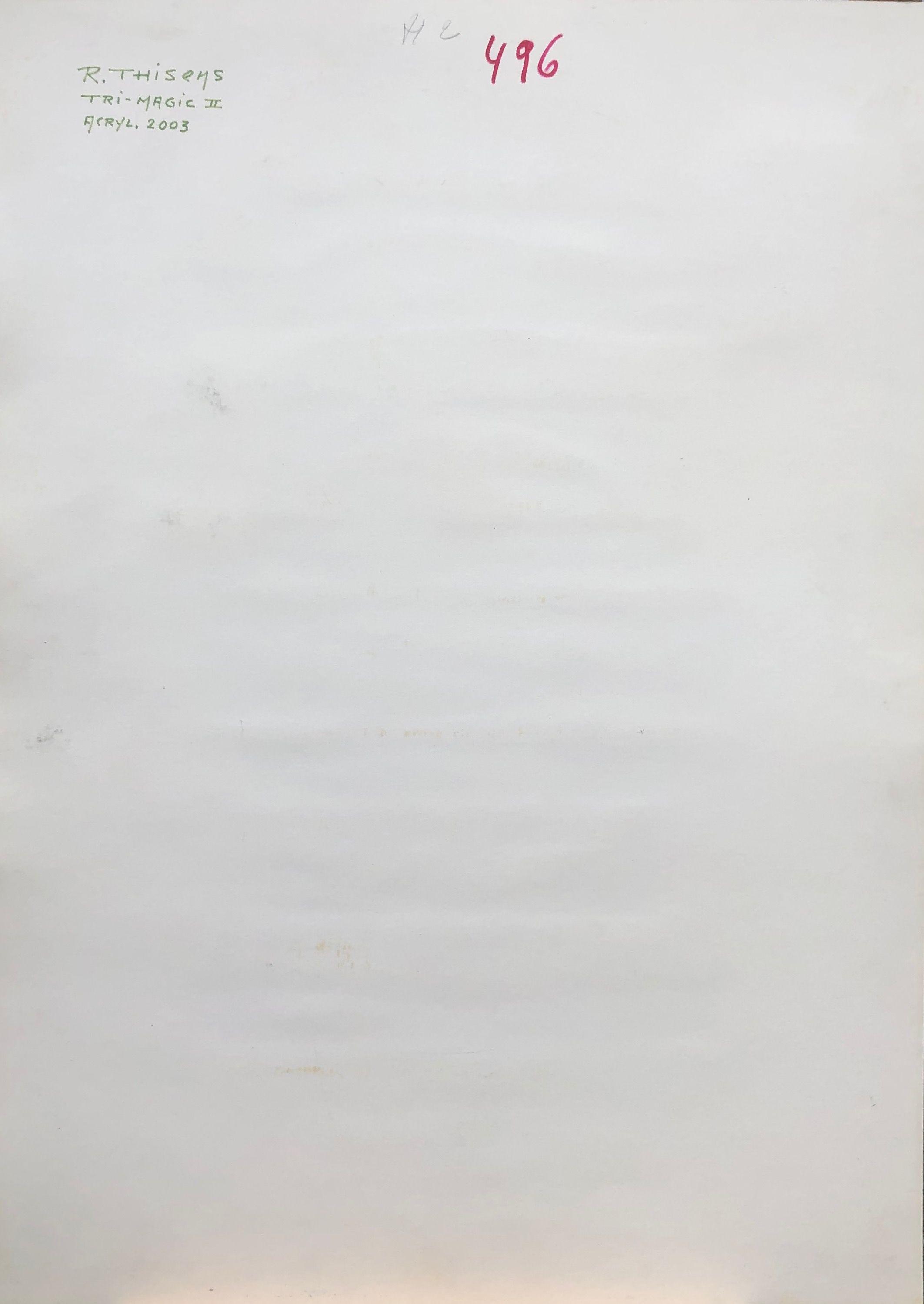 TRI MAGIC II, acrylique sur carton de Robert Thisens, 50 x 70 cm — vue 2