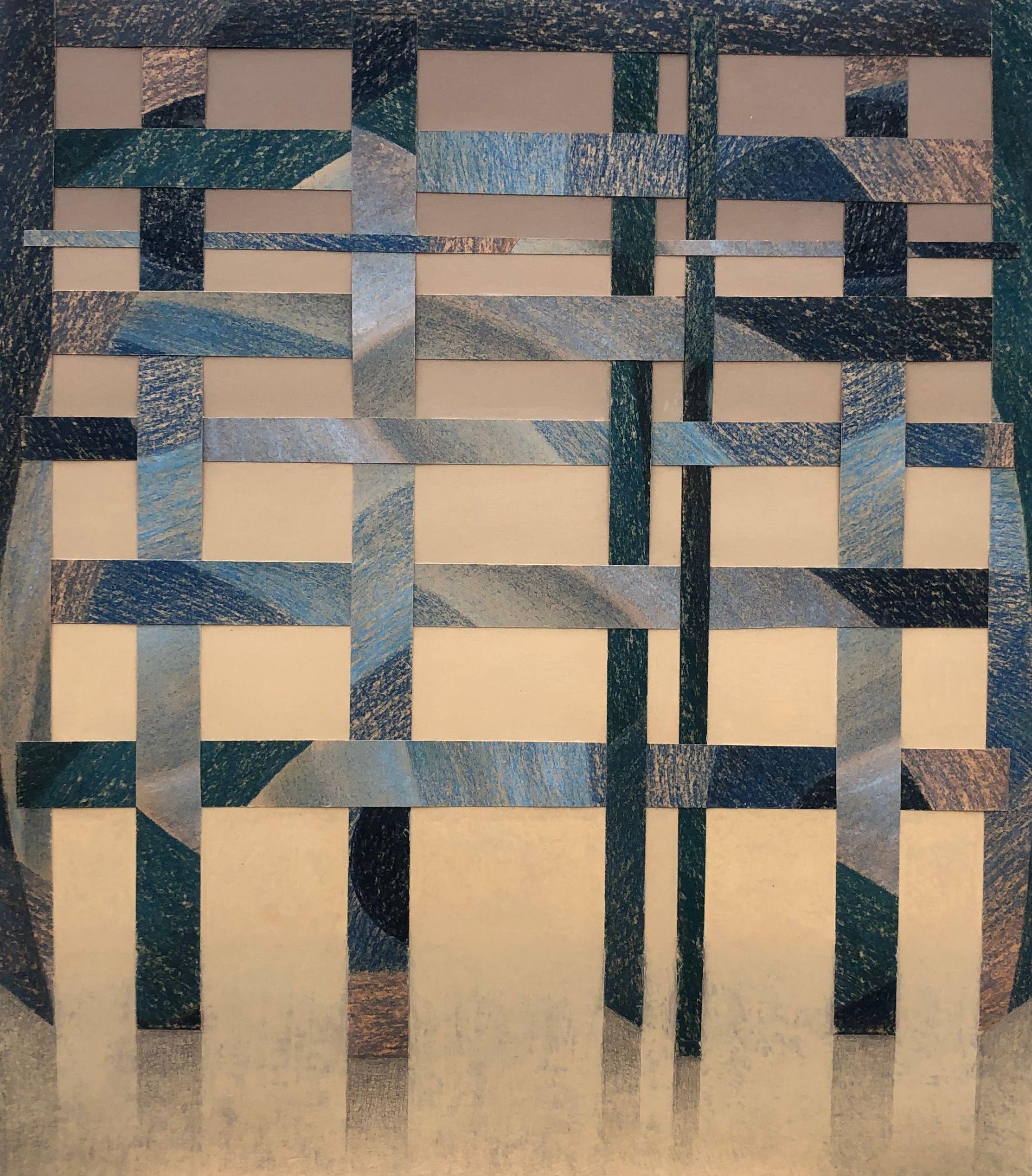Montage, acrylique sur carton de Robert Thisens, 50 x 60 cm — vue 2