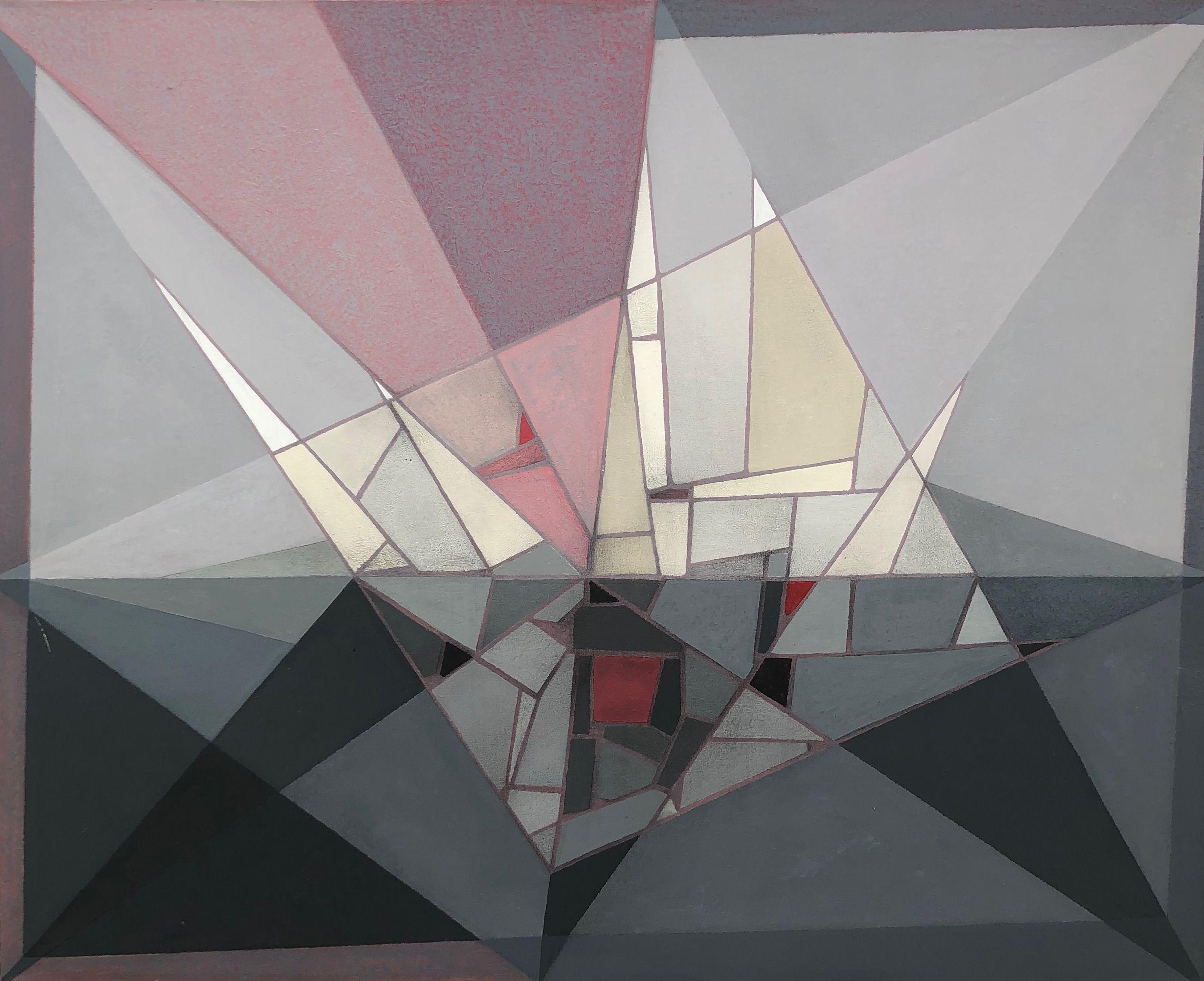 Comp.Lumière, acrylique sur toile de Robert Thisens, 100 x 80 cm