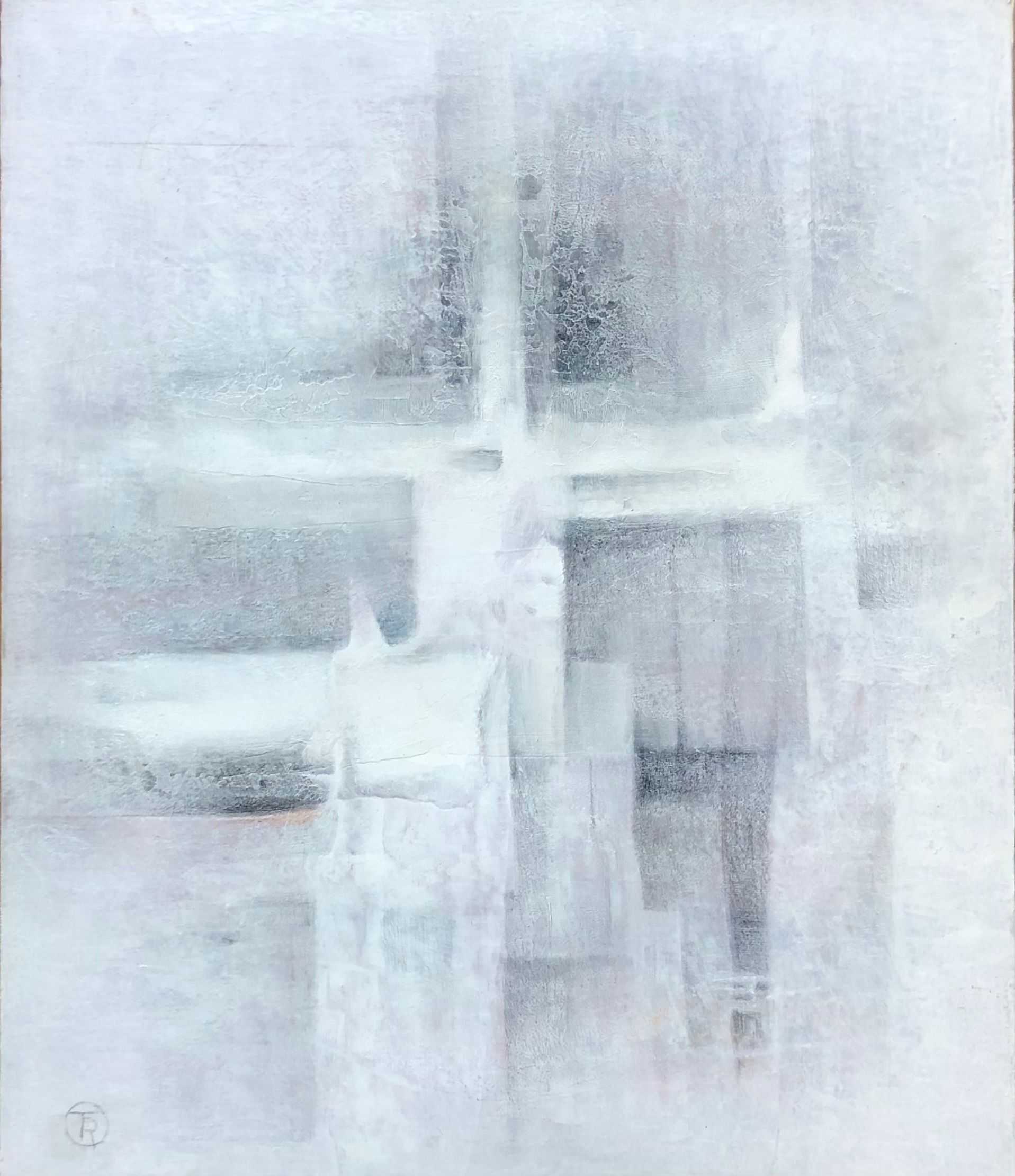 Emergence, acrylique pastel gras sur toile de Robert Thisens, 50 x 60 cm