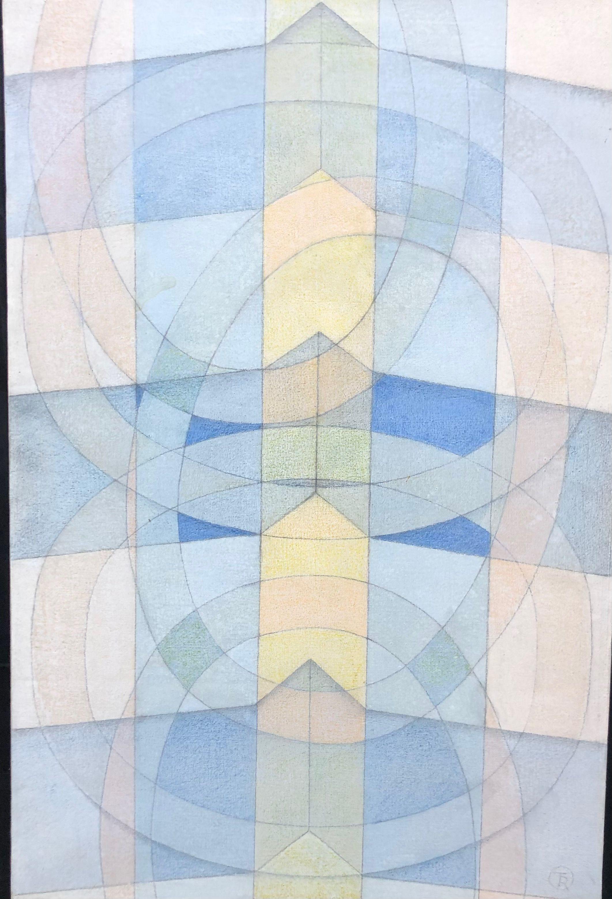 Composition, acrylique sur toile de Robert Thisens, 60 x 130 cm — vue 2